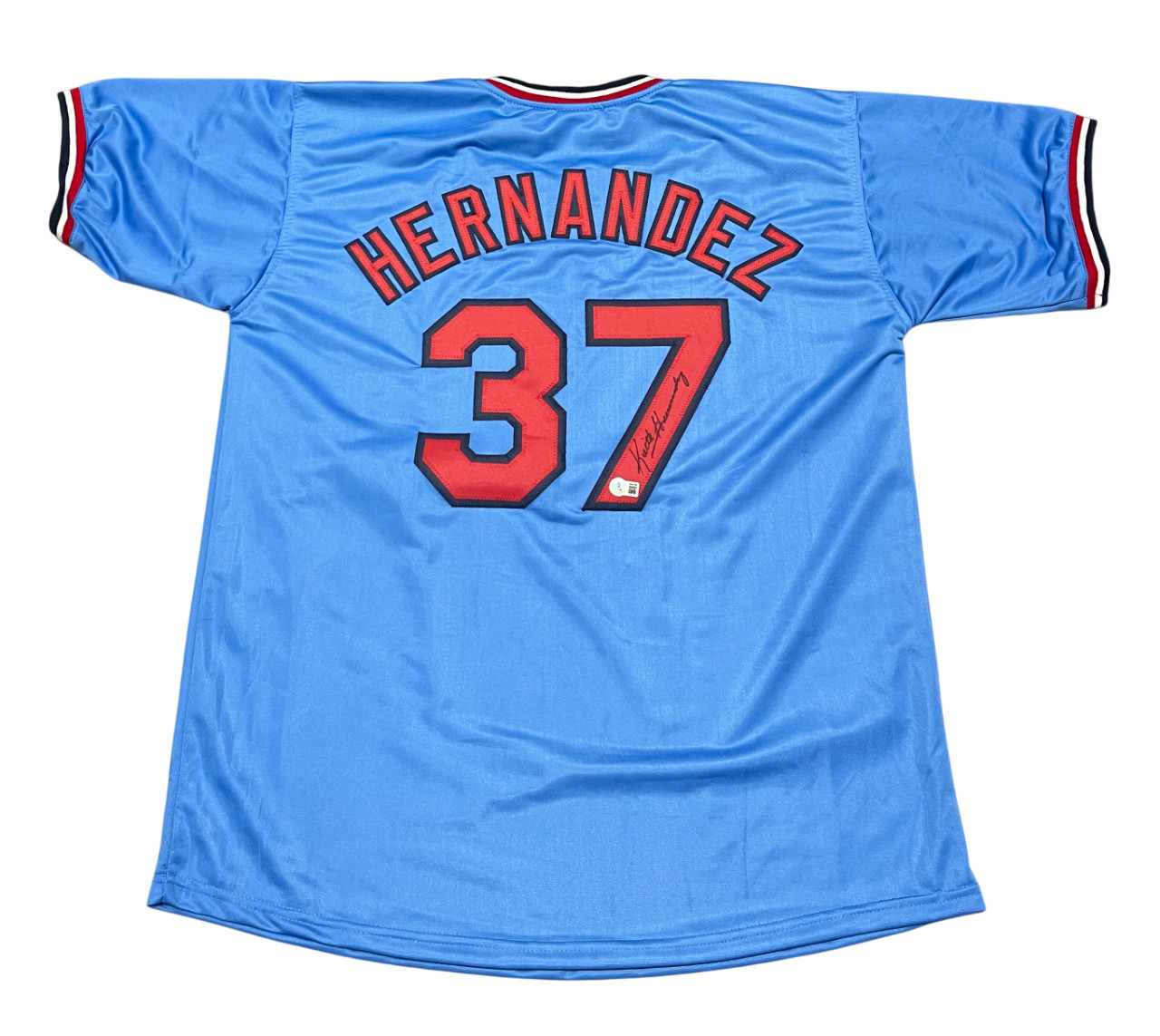 Keith Hernandez Signed St Louis Cardinals Custom Jersey Beckett Witness BAS COA