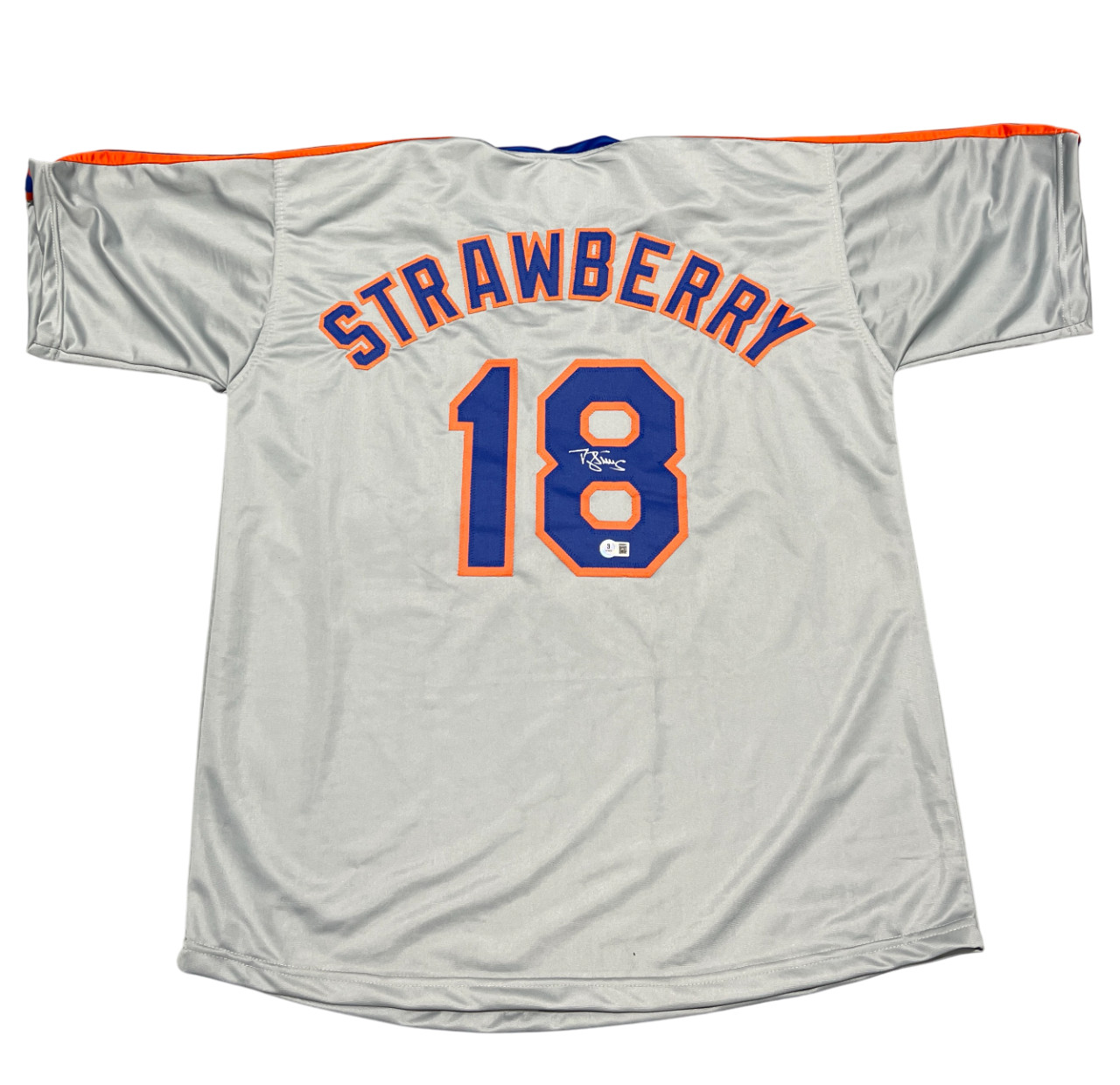 Darryl Strawberry Signed New York Mets Custom Jersey Beckett Witness BAS COA
