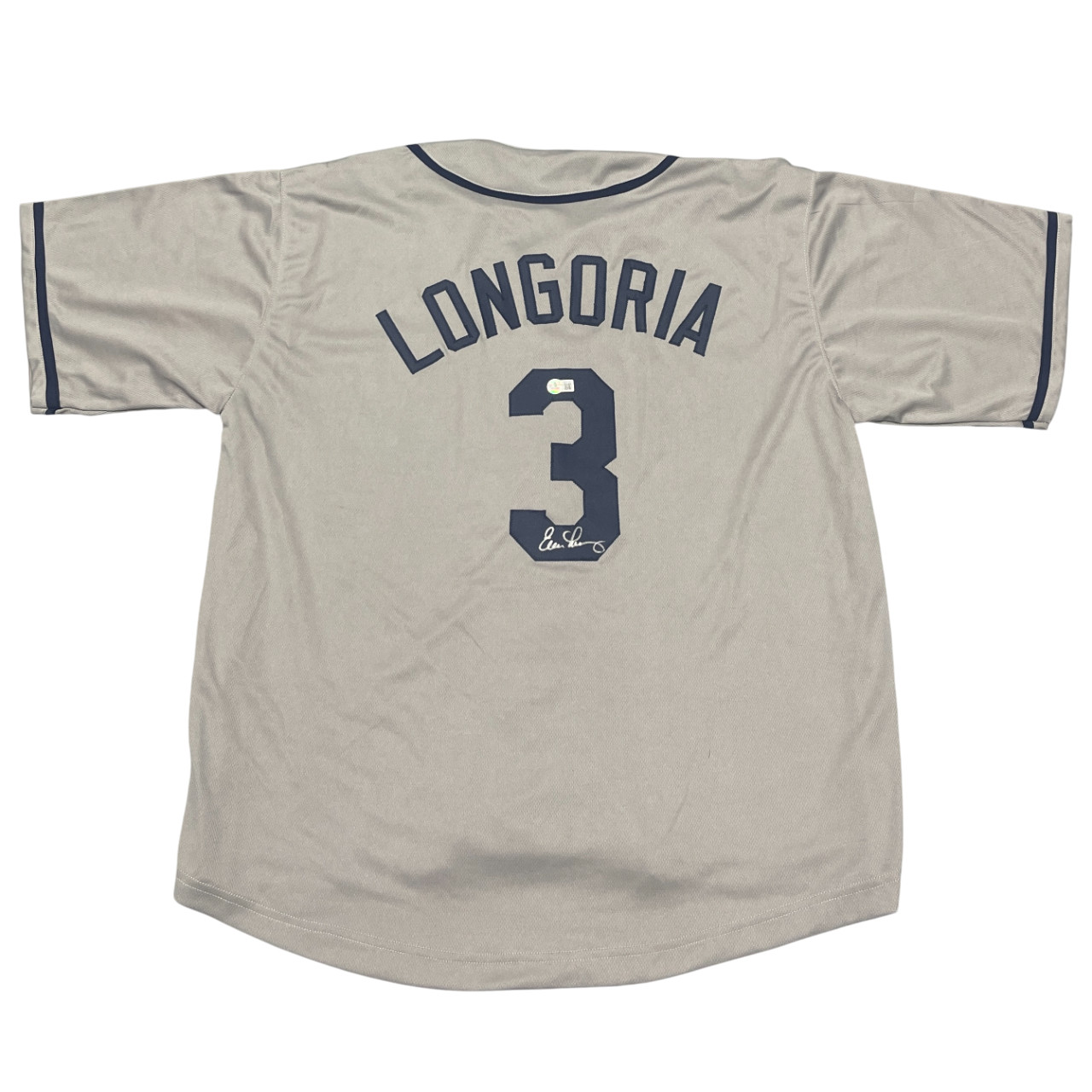 Evan Longoria Signed Tampa Bay Rays Custom Jersey Beckett BAS COA