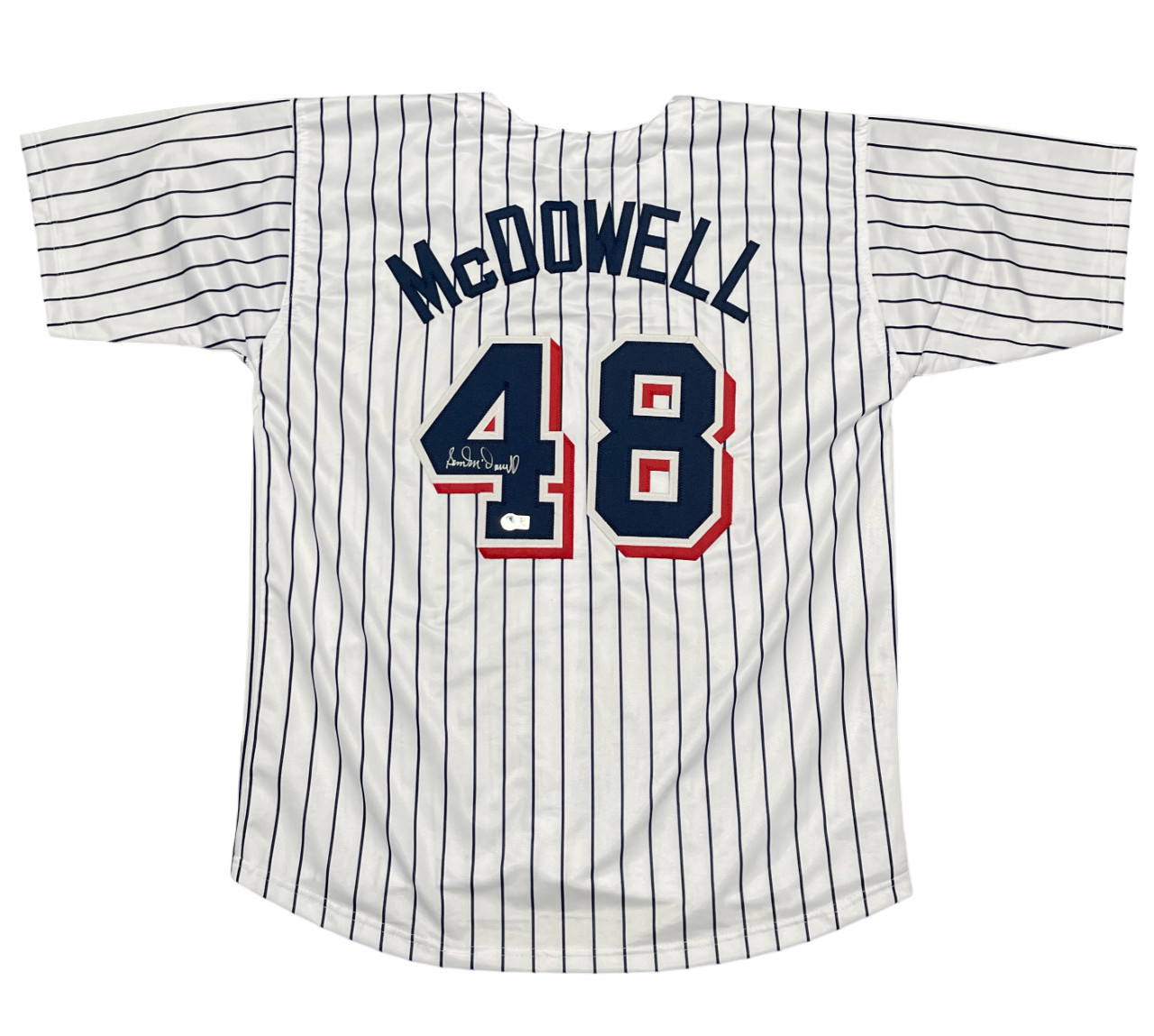 Sam McDowell Signed Cleveland Indians Custom Jersey Beckett Witness BAS COA