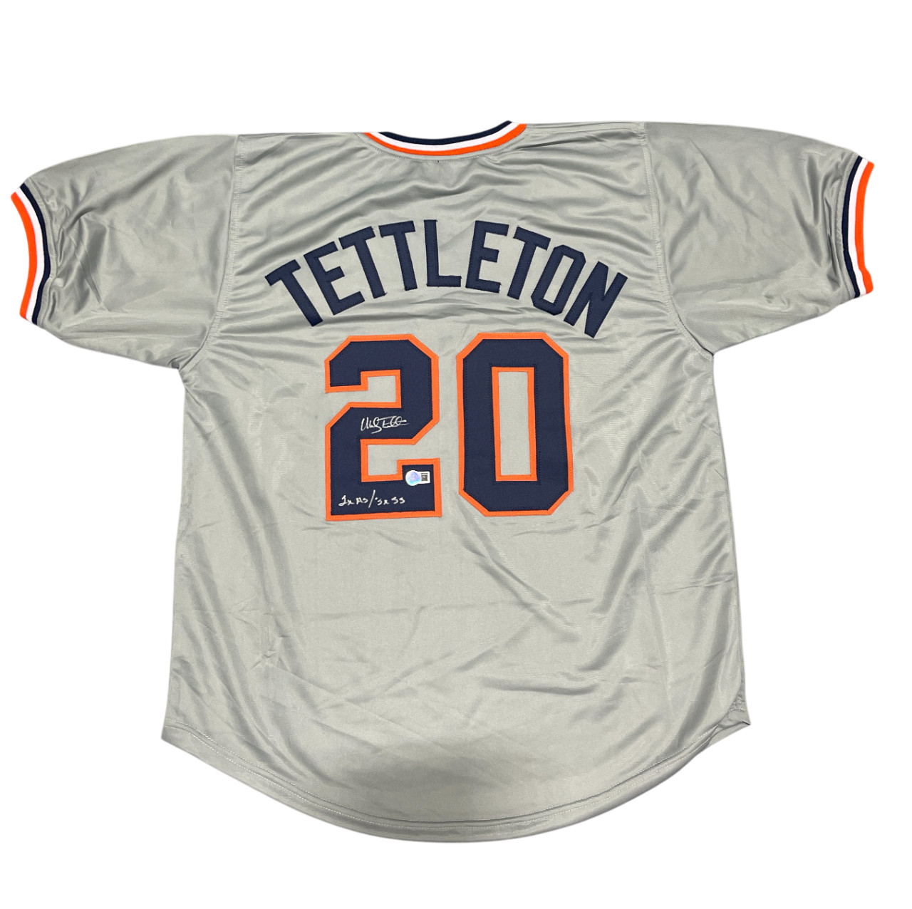Mickey Tettleton Signed Detroit Tigers Custom Jersey 2x AS/3x SS Beckett BAS COA