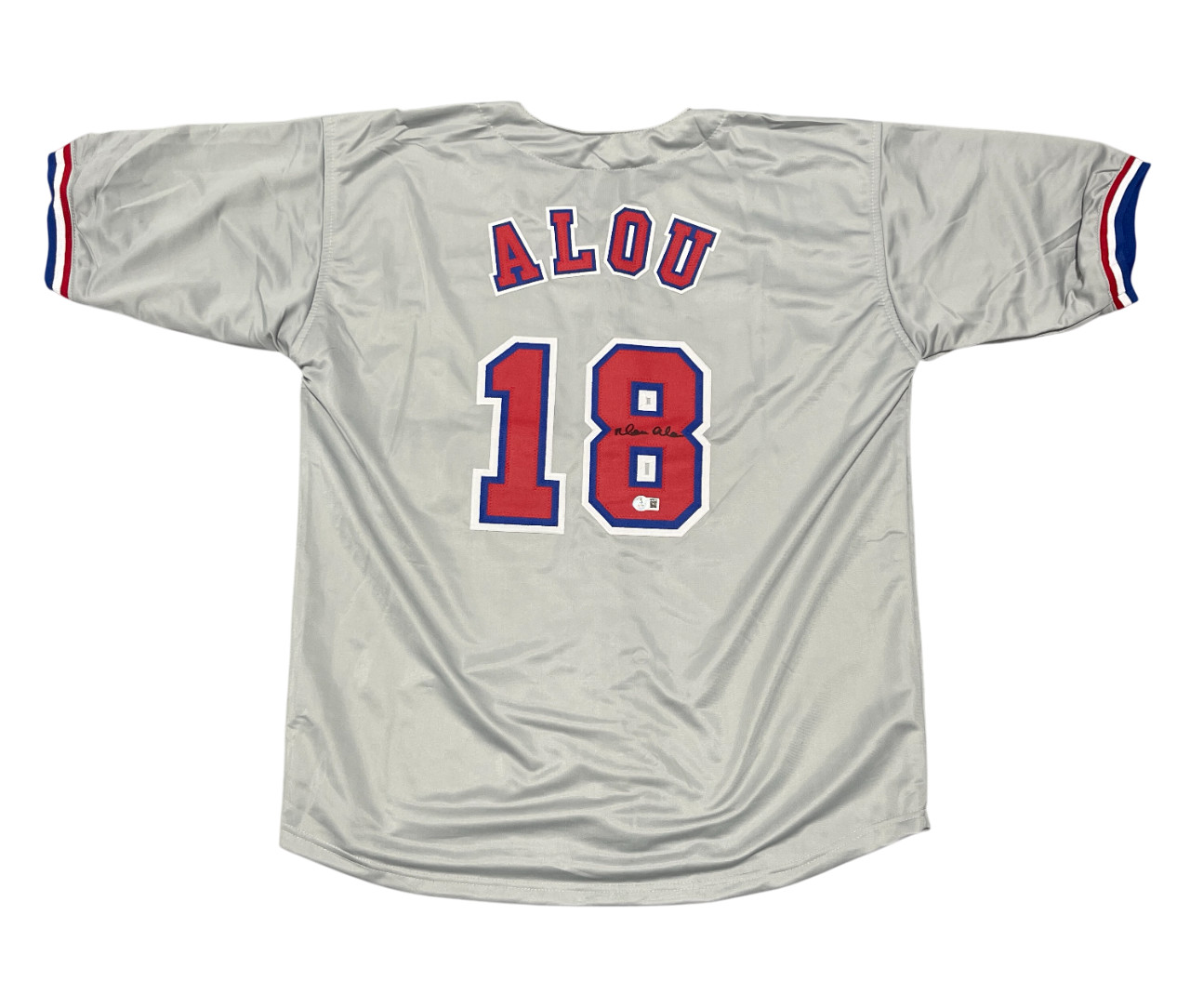 Moises Alou Signed Montreal Expos Custom Jersey Beckett Witness BAS COA