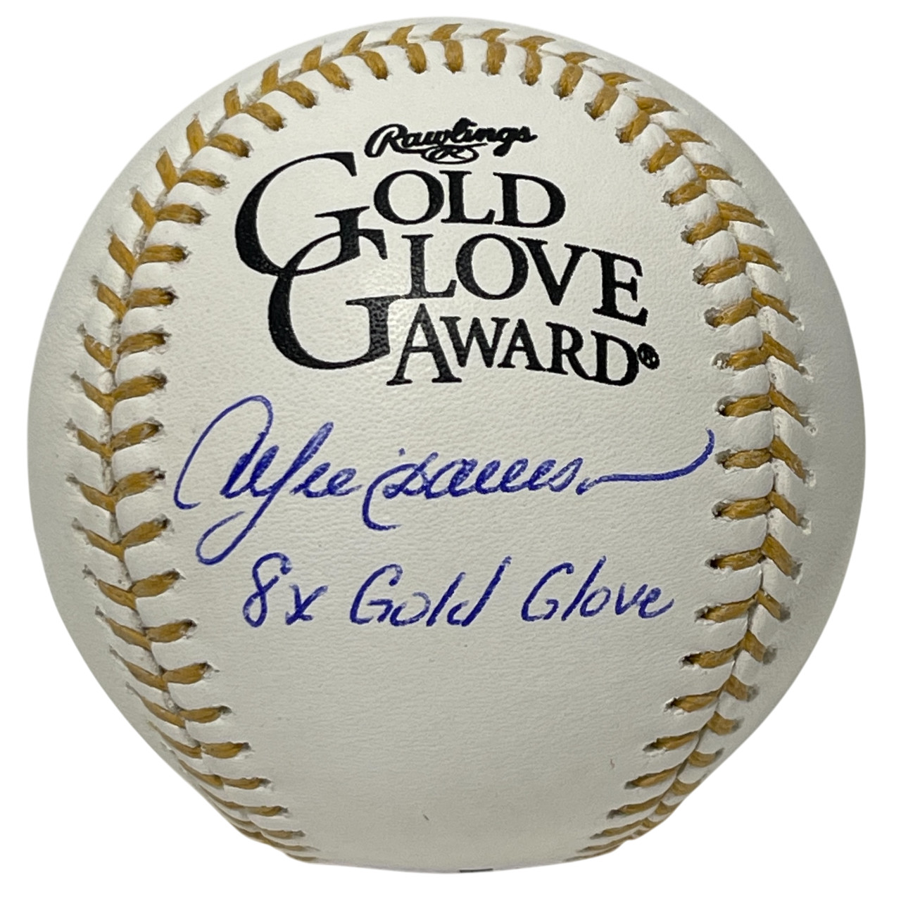 Andre Dawson Signed Rawlings Gold Glove Baseball w/ 8x GG Beckett Wit BAS COA