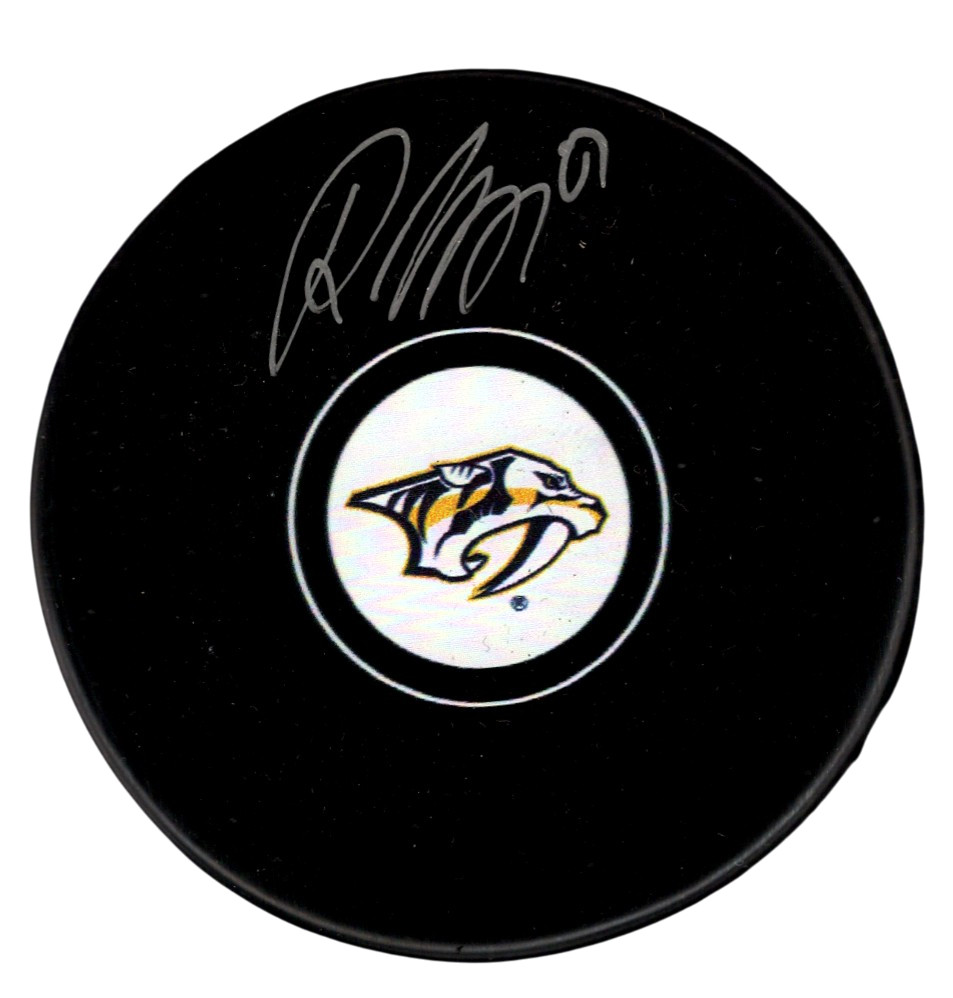 Roman Josi Signed Autographed Nashville Predators Logo Puck JSA COA