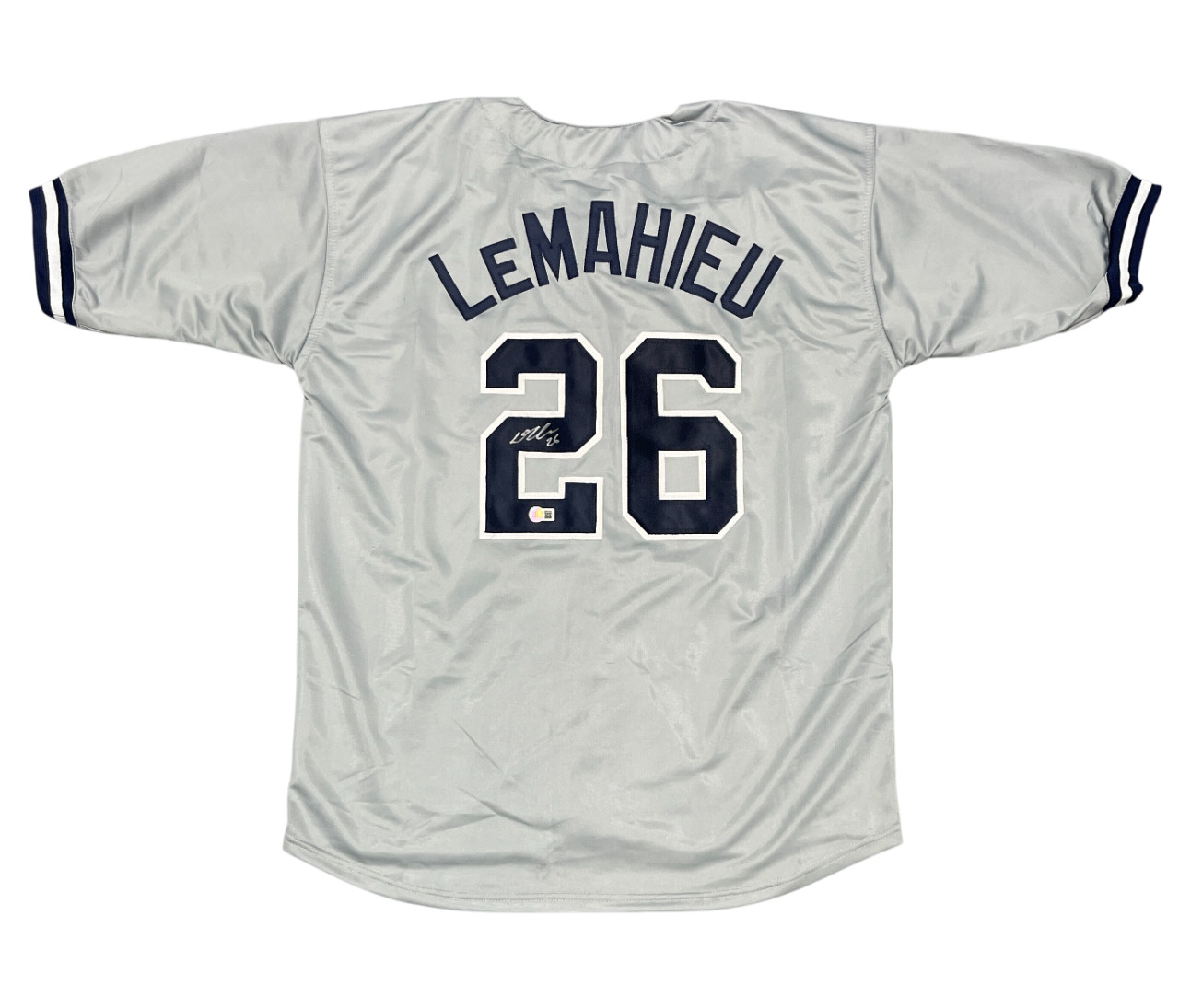 DJ LeMahieu Signed New York Yankees Custom Jersey Beckett Witness BAS COA