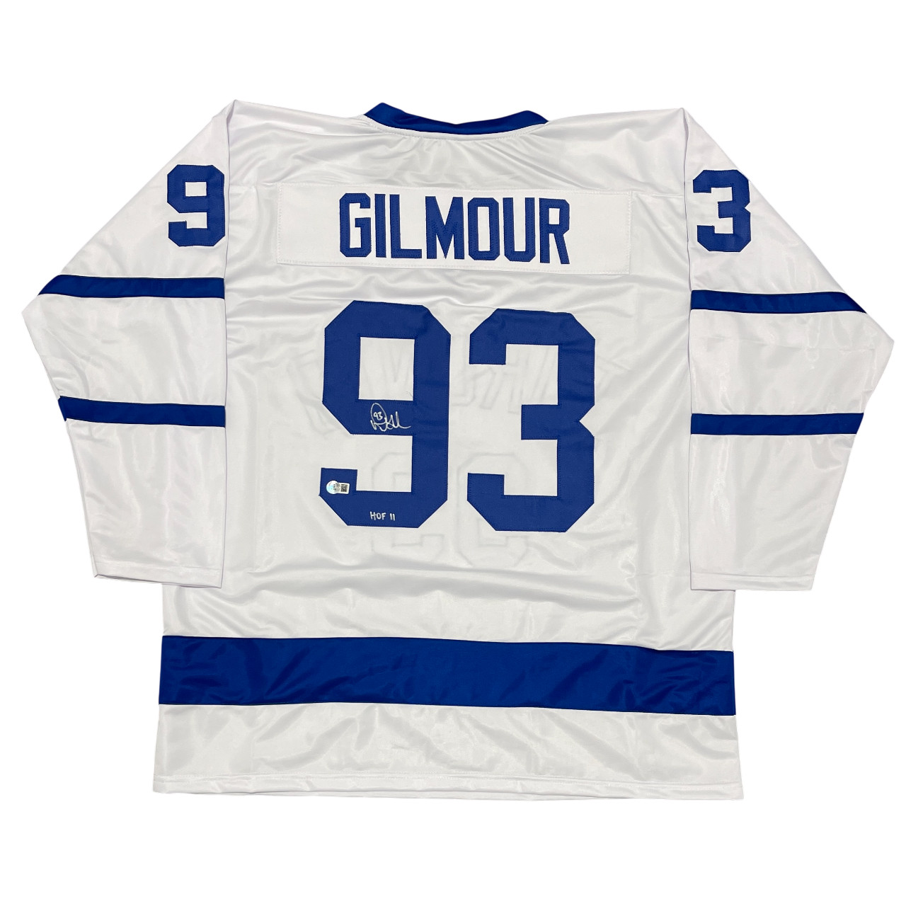 Doug Gilmour Signed Toronto Maple Leafs Custom Jersey w HOF 11 Beckett W BAS COA