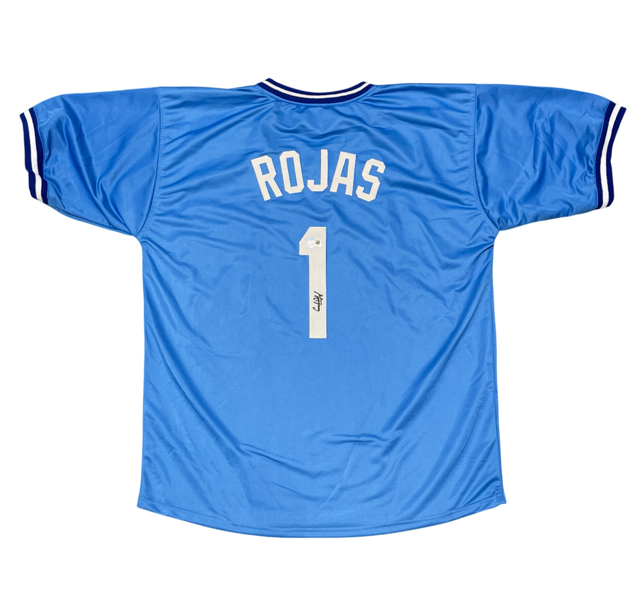 Cookie Rojas Signed Kansas City Royals Custom Jersey Beckett BAS COA