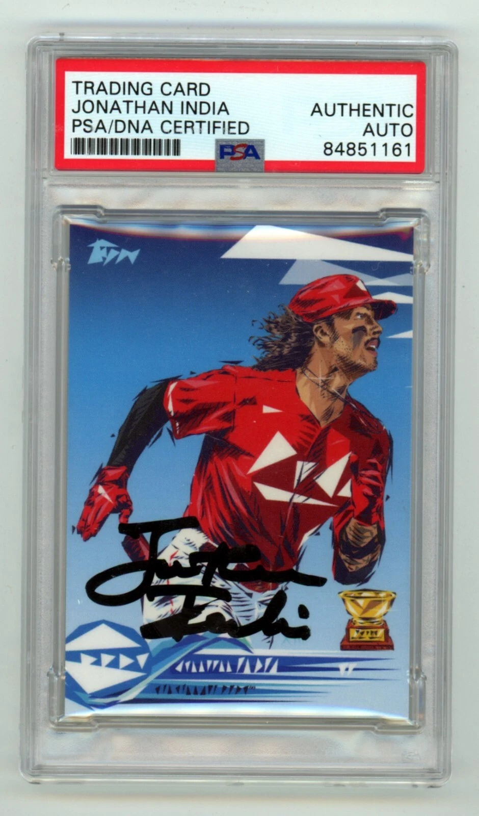 Jonathan India 2022 Topps Project 70 by Naturel #867 Signed PSA Authentic Auto