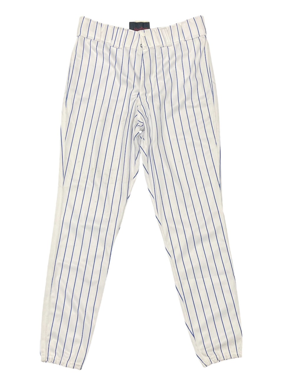 Al Leiter UNSIGNED 2001 New York Mets Game Used White Pinstripe Baseball Pants