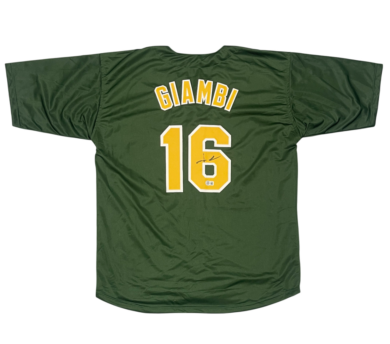 Jason Giambi Signed Autographed Oakland Athletics Custom Jersey Beckett BAS COA