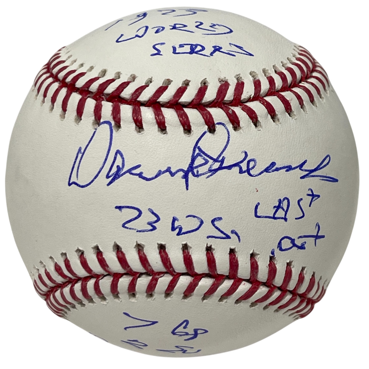 Darold Knowles Signed ROMLB Baseball w/ 1973 WS Inscs Beckett Witness BAS COA