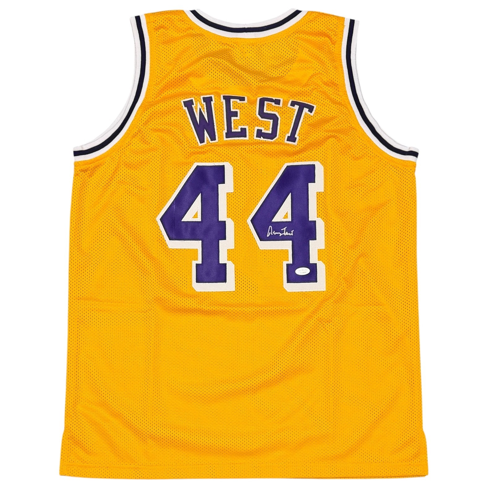 Jerry West Signed Autographed Los Angeles Lakers Custom Jersey JSA Witness COA