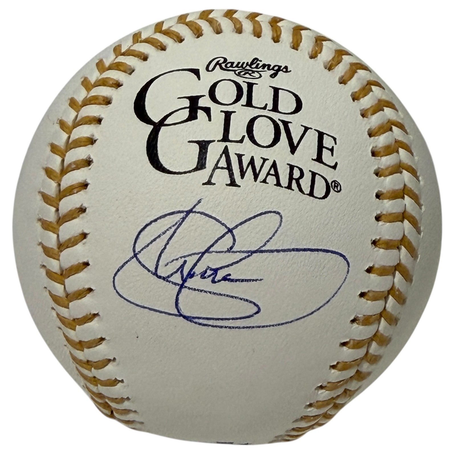 Shawn Green Signed Autographed Gold Glove Logo Baseball JSA Witness COA
