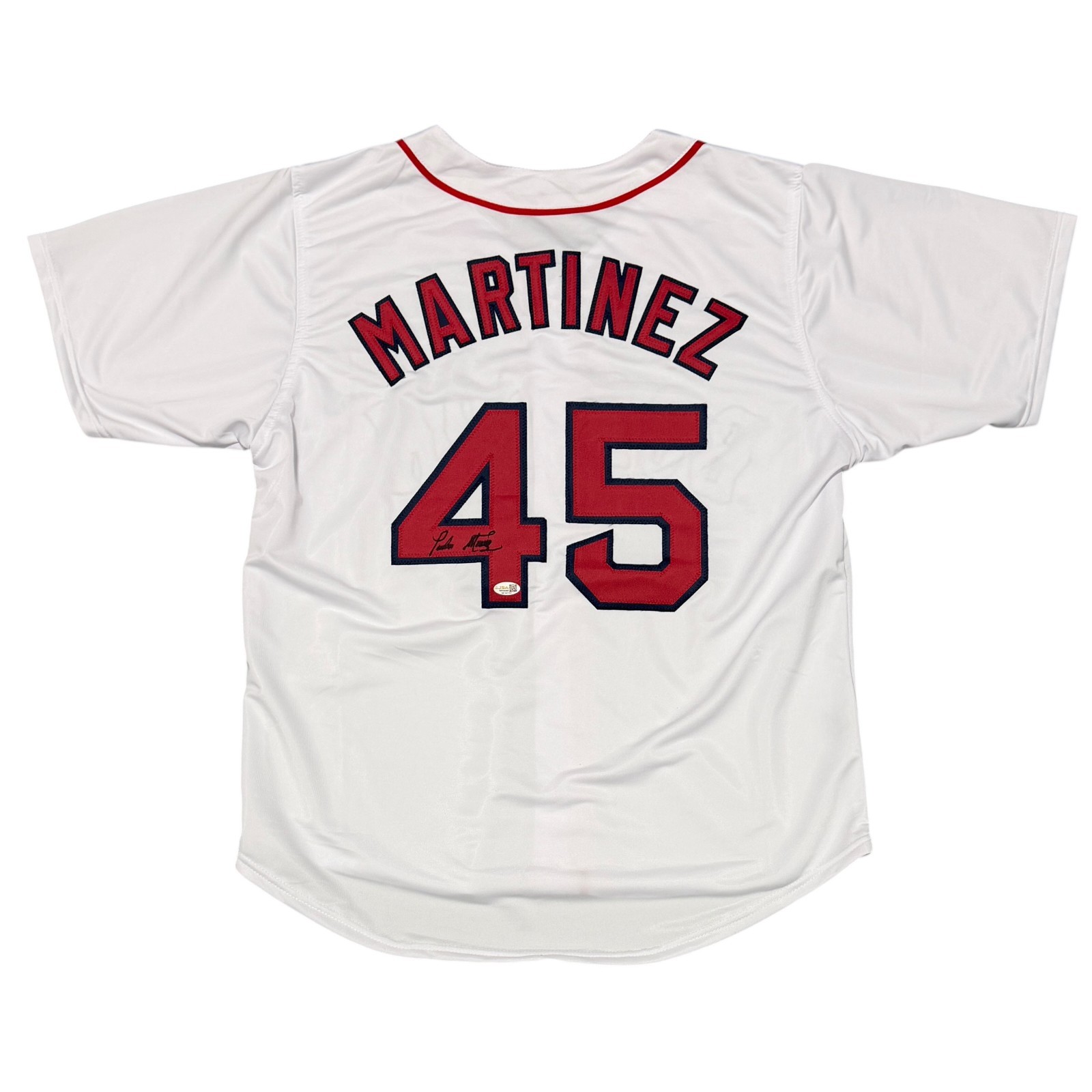 Pedro Martinez Signed Boston Red Sox Custom White Jersey JSA Witness COA