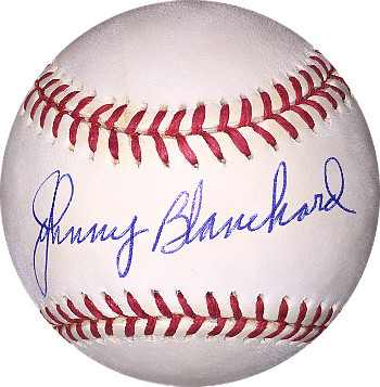 Johnny Blanchard signed Official American League Baseball ROAL -New York Yankees