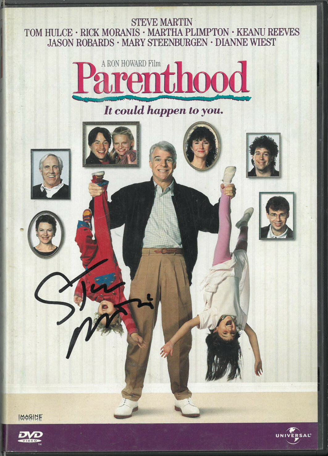 STEVE MARTIN SIGNED 1998 PARENTHOOD DVD MOVIE COVER/CASE/NO DISC – JSA #KK58205 COLLECTIBLE MEMORABILIA