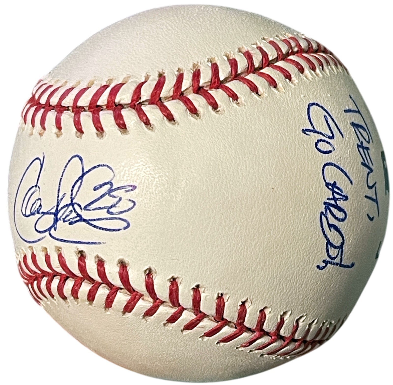 Colby Rasmus signed Rawlings Official Major League Baseball Trent Go Cards! insc