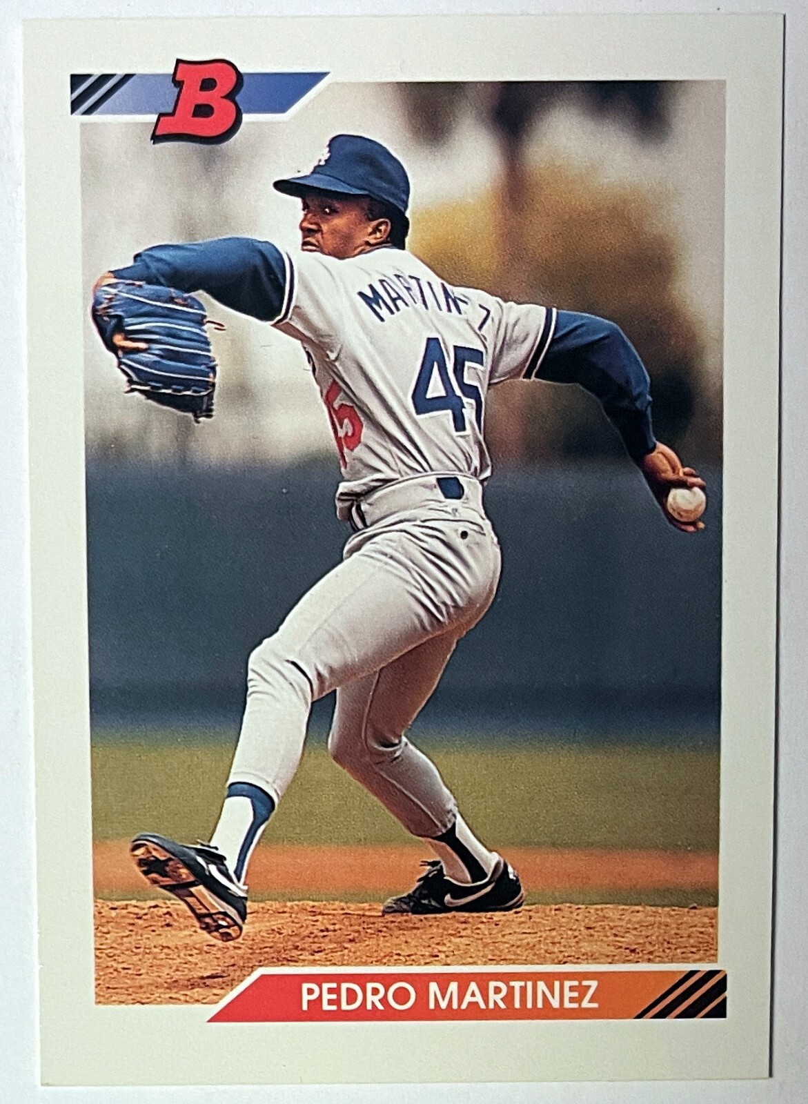 Pedro Martinez 1992 Bowman Rookie Card (RC) #82 (Dodgers/Red Sox/Mets/HOF)