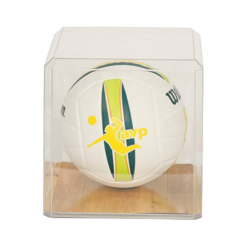 Volleyball Acrylic -Clear Display Case - USA MADE - (9-3/4” x 9-3/4” x 9-5/8”)