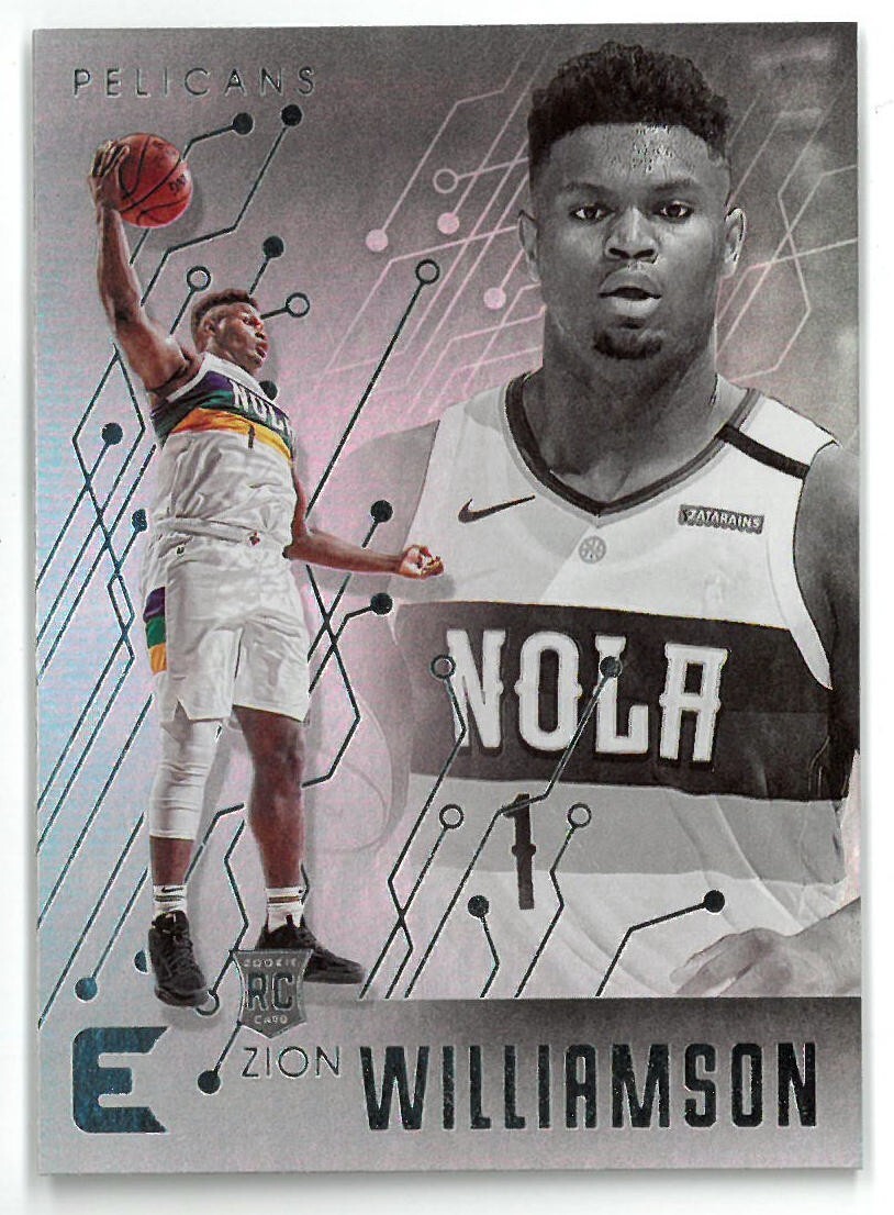 Zion Williamson 2019-20 Panini Chronicles Essentials Rookie Card (RC) #210