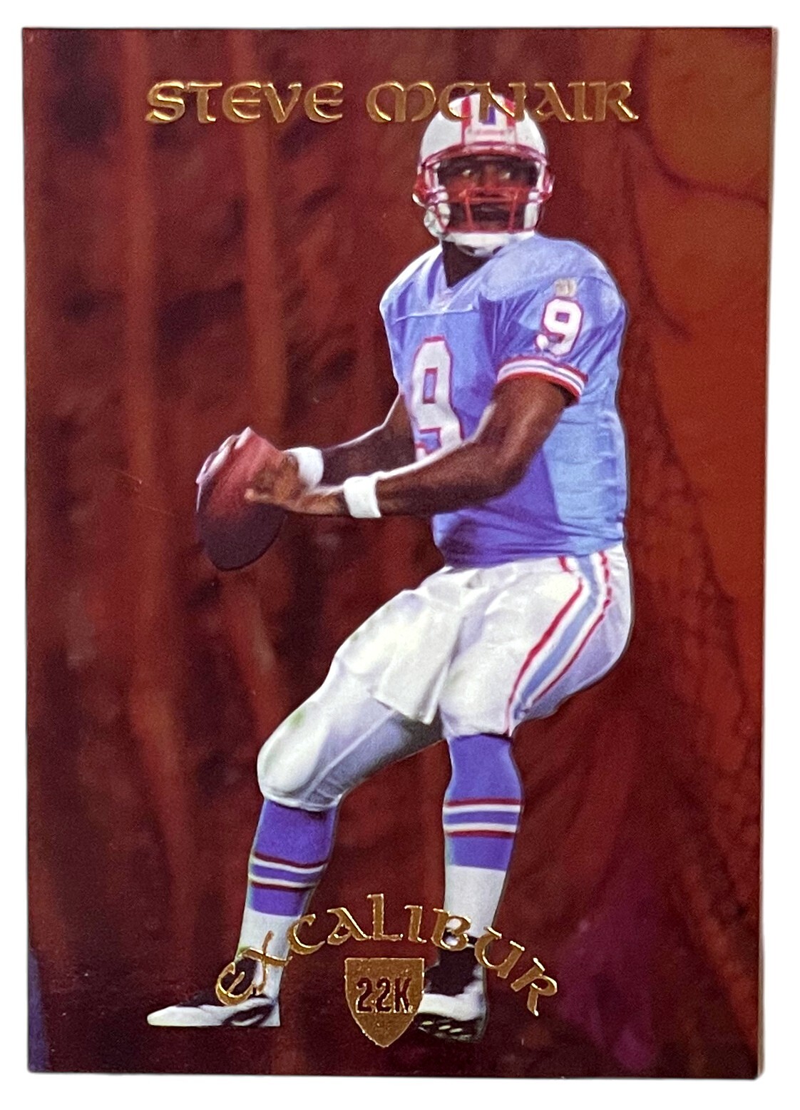 Steve McNair 1997 Collectors Edge Excalibur 22K Rookie Card #17 Oilers - /2000