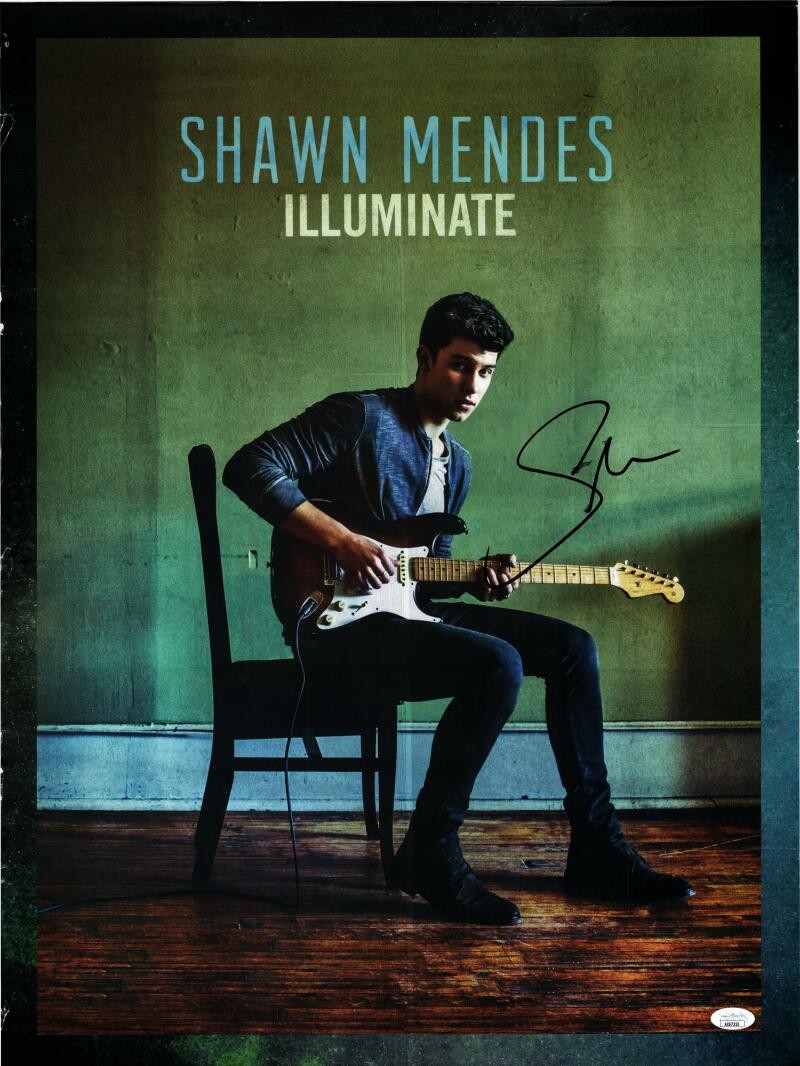 Shawn Mendes Signed Full Autograph 18x24 Concert Tour Poster Illuminate JSA B