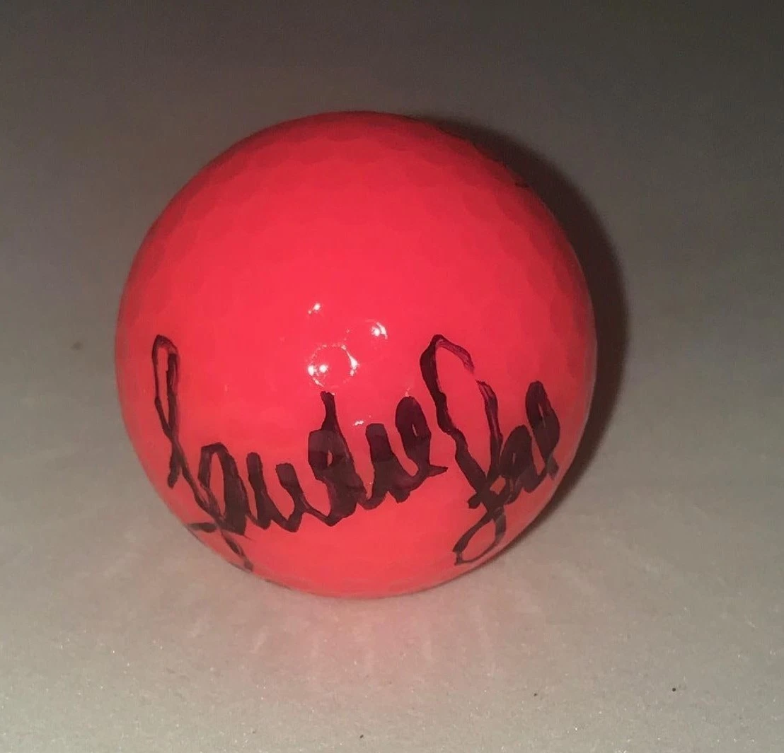 Sandra Gal signed Hot Pink Wilson Hope Golf Ball autographed LPGA Germany