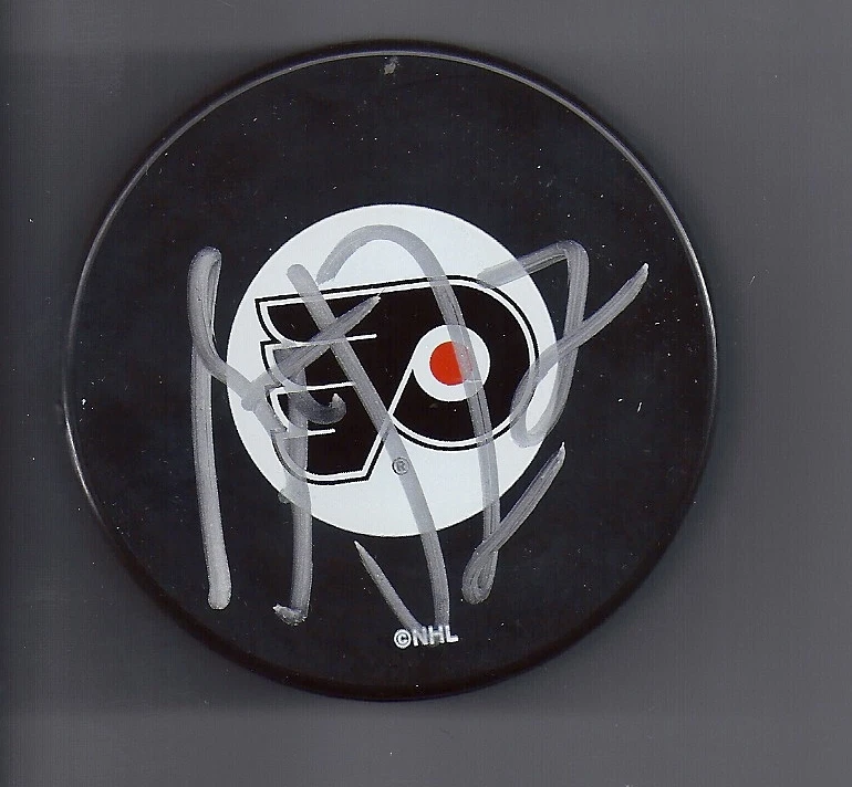 Steve DOWNIE Signed Philadelphia FLYERS Puck