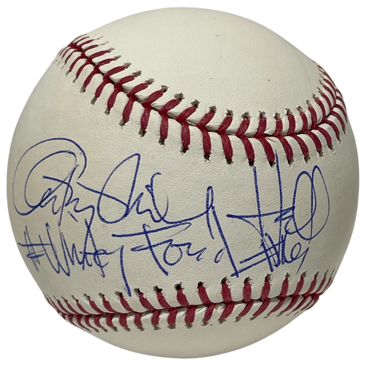 Anthony Michael Hall Signed Rawlings ROMLB Baseball JSA COA Whitey Ford B