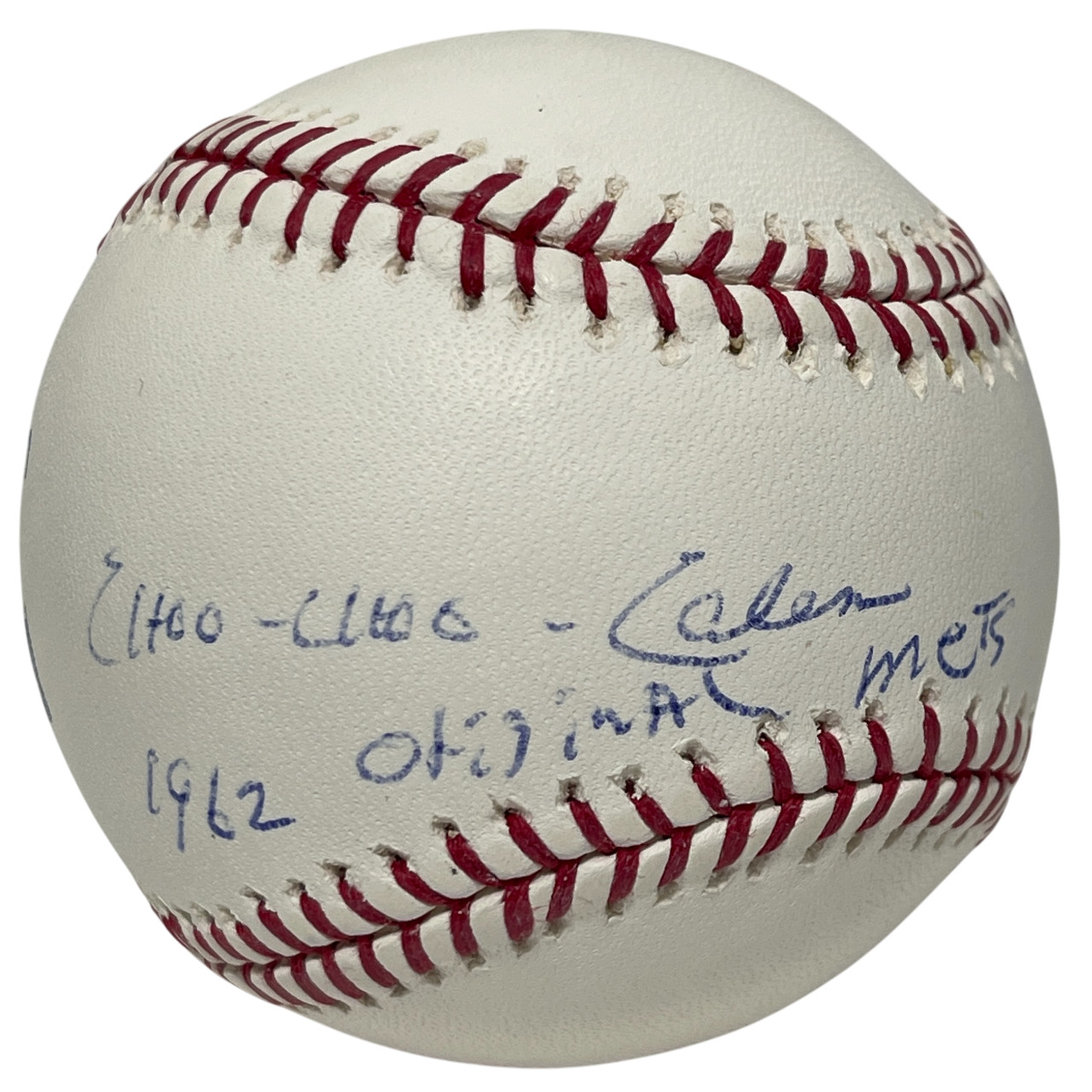 Choo-Choo Coleman Signed ROMLB Baseball w/ 1962 Original Mets JSA COA