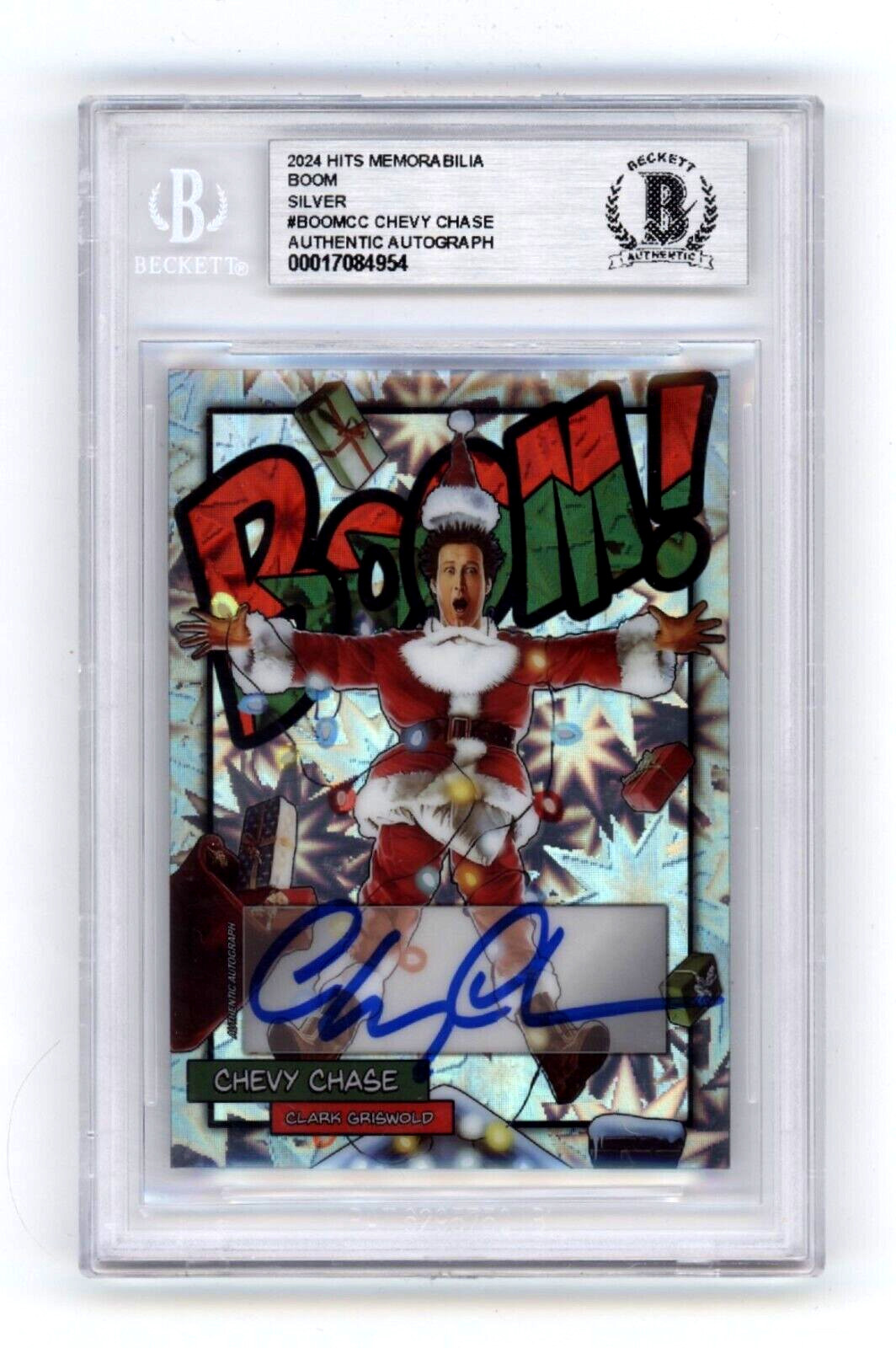 Chevy Chase 2024 Hits Memorabilia BOOM Silver #/25 Signed BGS BAS Auto X-Mas