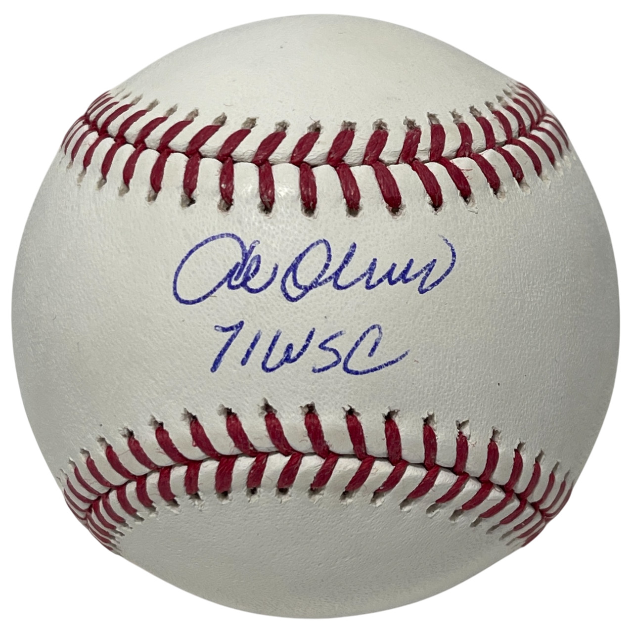 Al Oliver Signed Rawlings ROMLB Baseball w/ 71 WSC Beckett Witness BAS COA