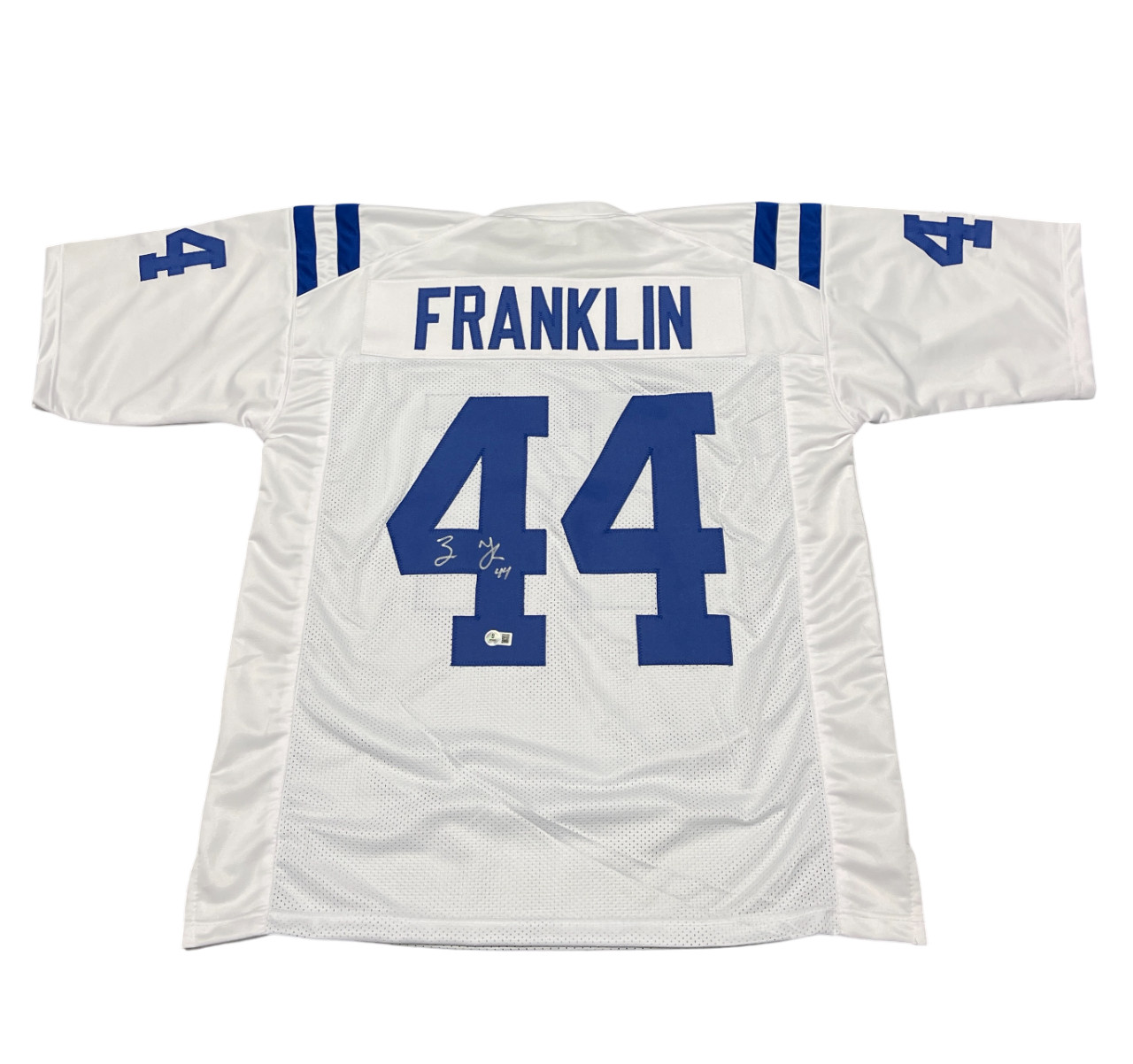 Zaire Franklin Signed Indianapolis Colts Custom Jersey Beckett Witness BAS COA
