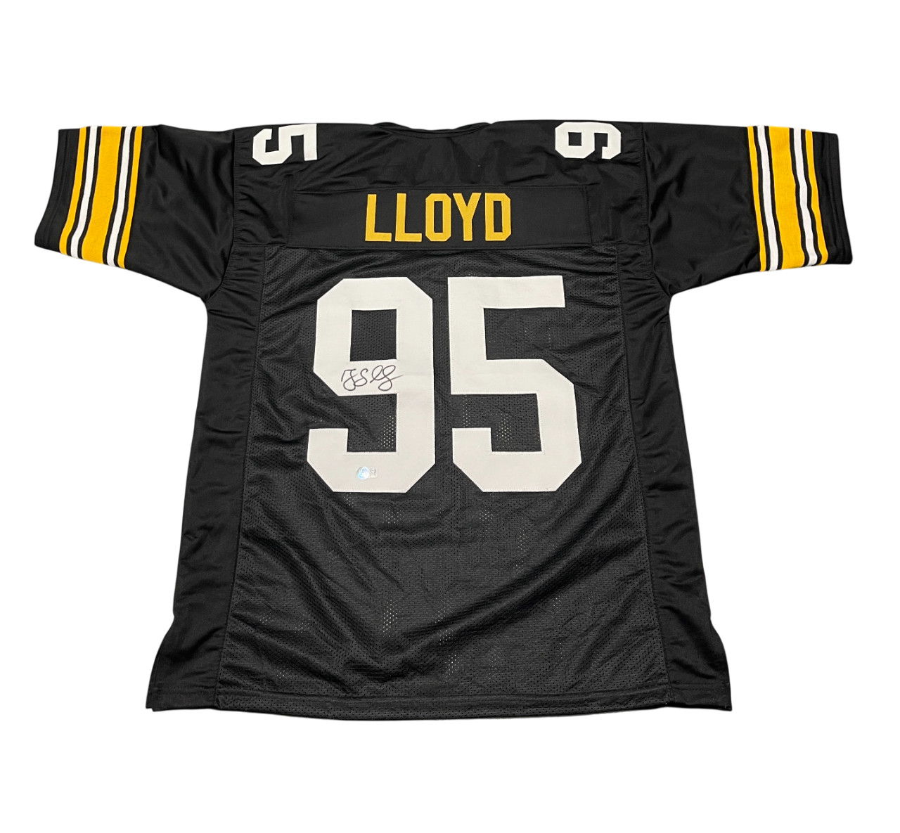 Greg Lloyd Signed Pittsburgh Steelers Custom Jersey Beckett Witness BAS COA