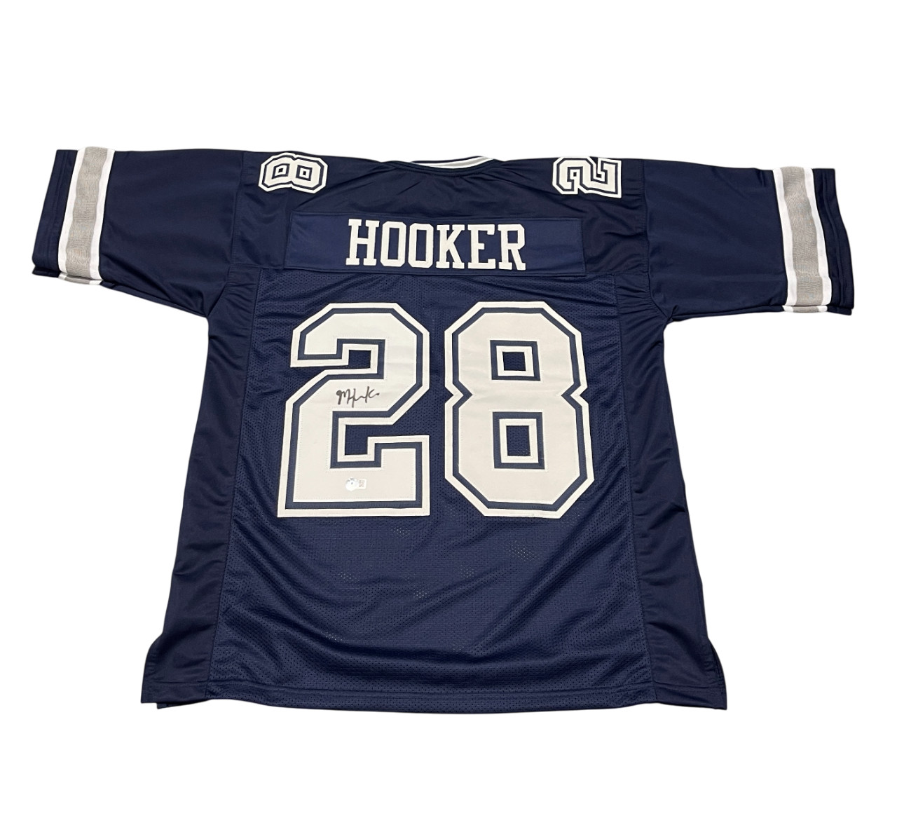 Malik Hooker Signed Dallas Cowboys Custom Jersey Beckett Witness BAS COA