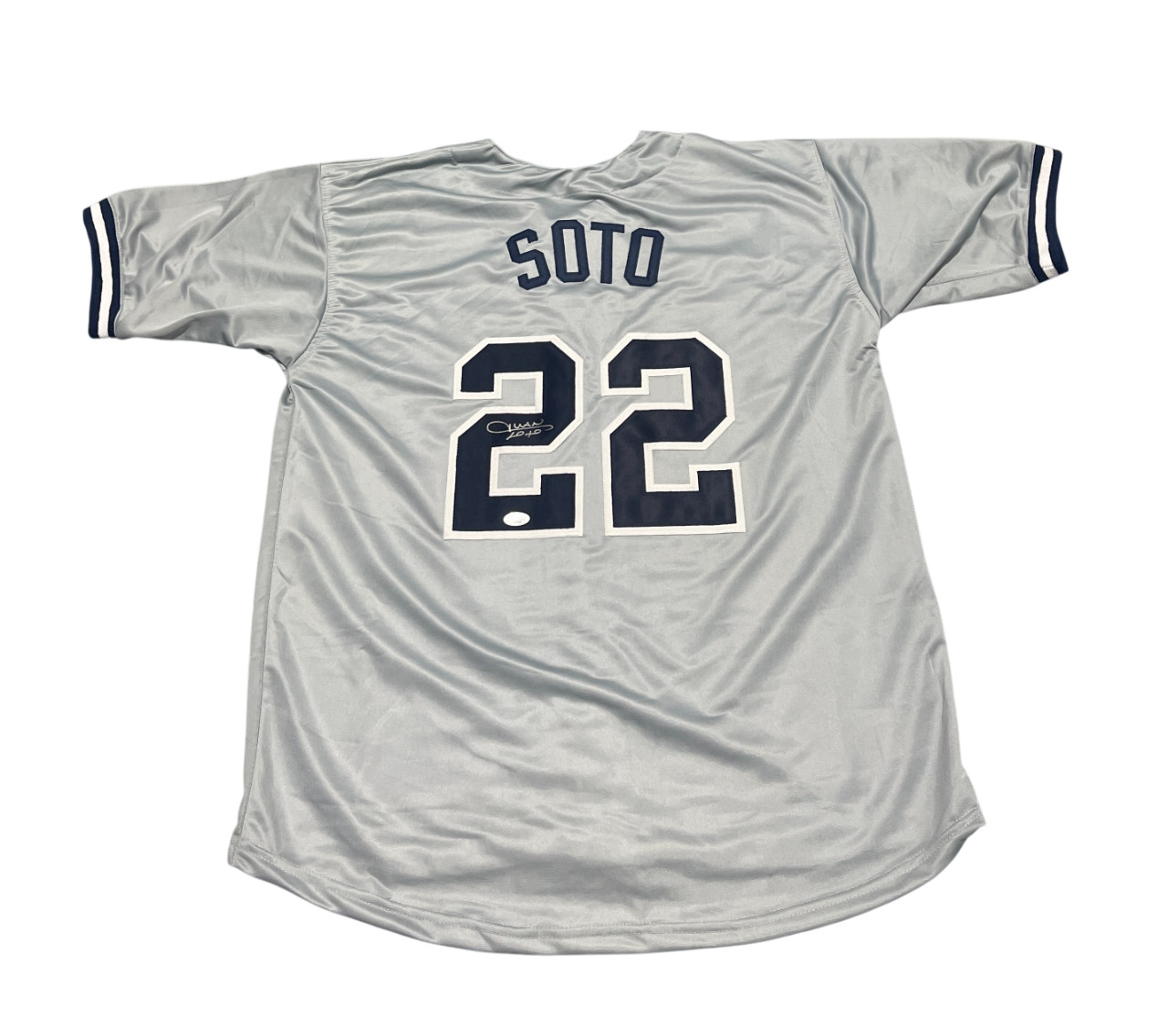 Juan Soto Signed New York Yankees Custom Jersey Beckett Witness BAS COA
