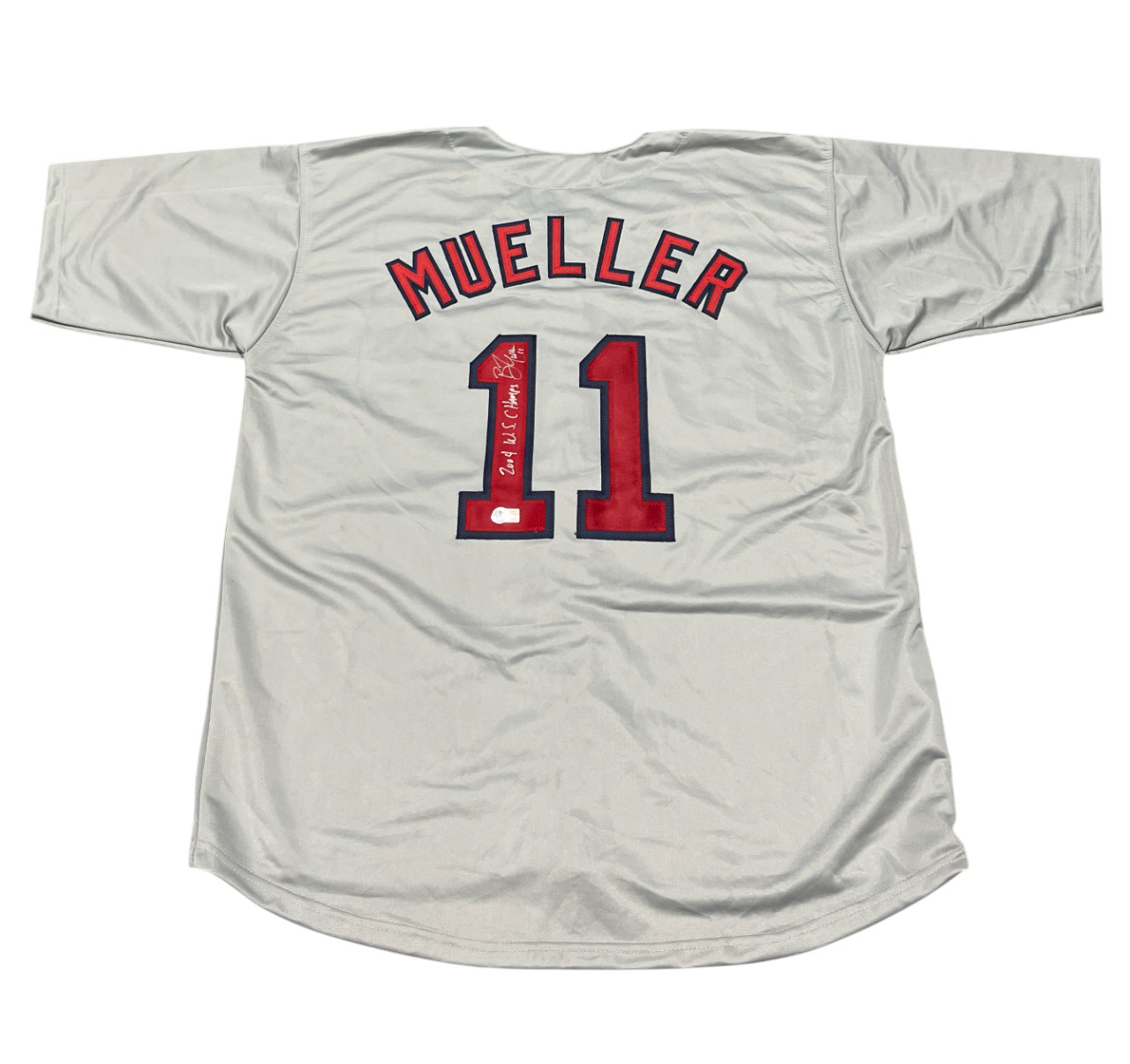 Bill Mueller Signed Boston Red Sox Custom Jersey 2004 WS Champs Beckett BAS COA