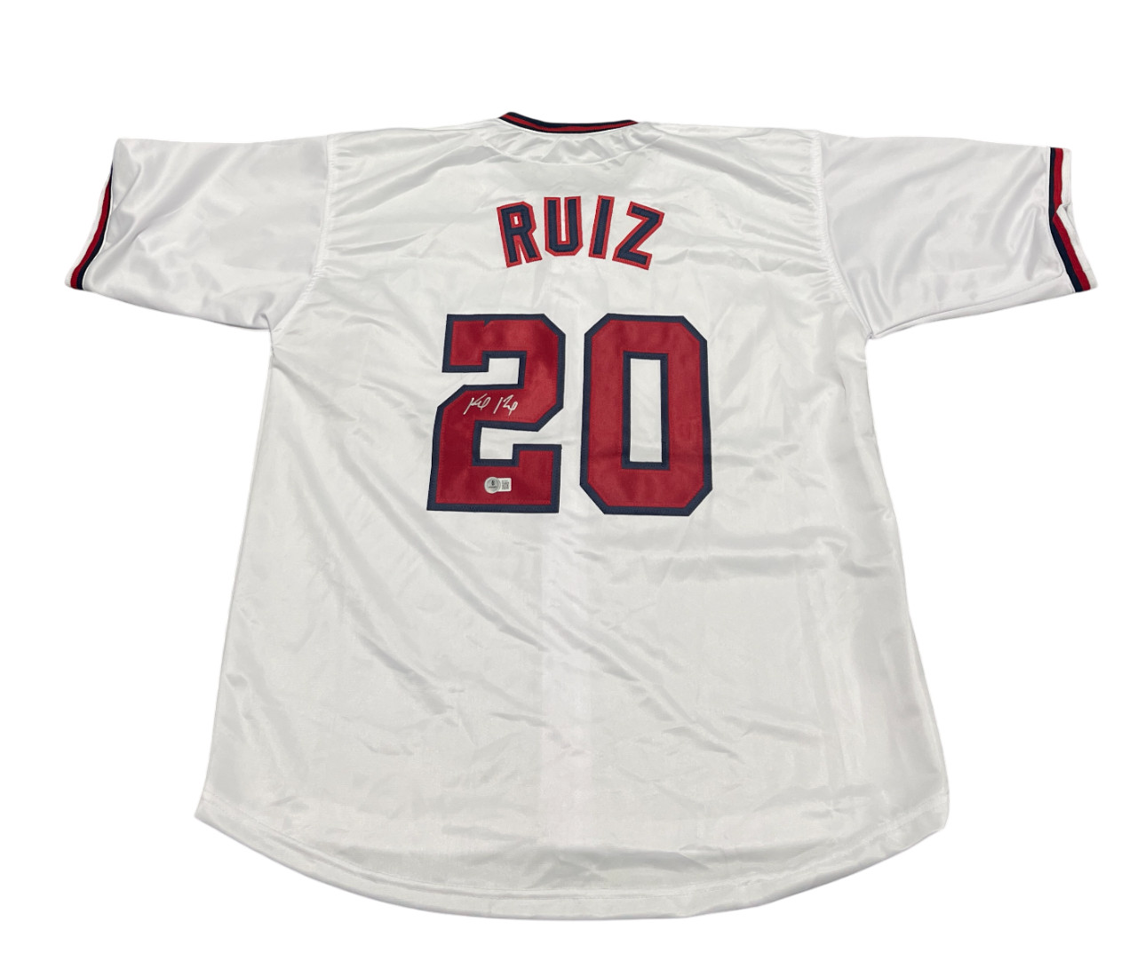 Keibert Ruiz Signed Washington Custom Jersey Beckett Witness BAS COA