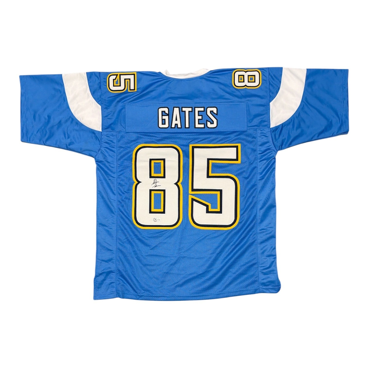 Antonio Gates Signed San Diego Chargers Custom Jersey Beckett Witness BAS COA