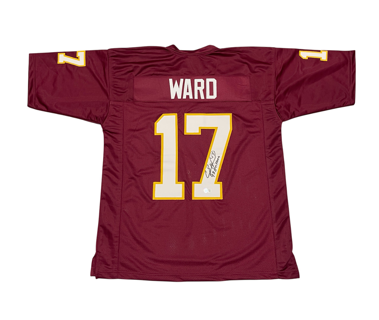 Charlie Ward Signed Florida State Custom Jersey w/ 93 Heisman Beckett W BAS COA