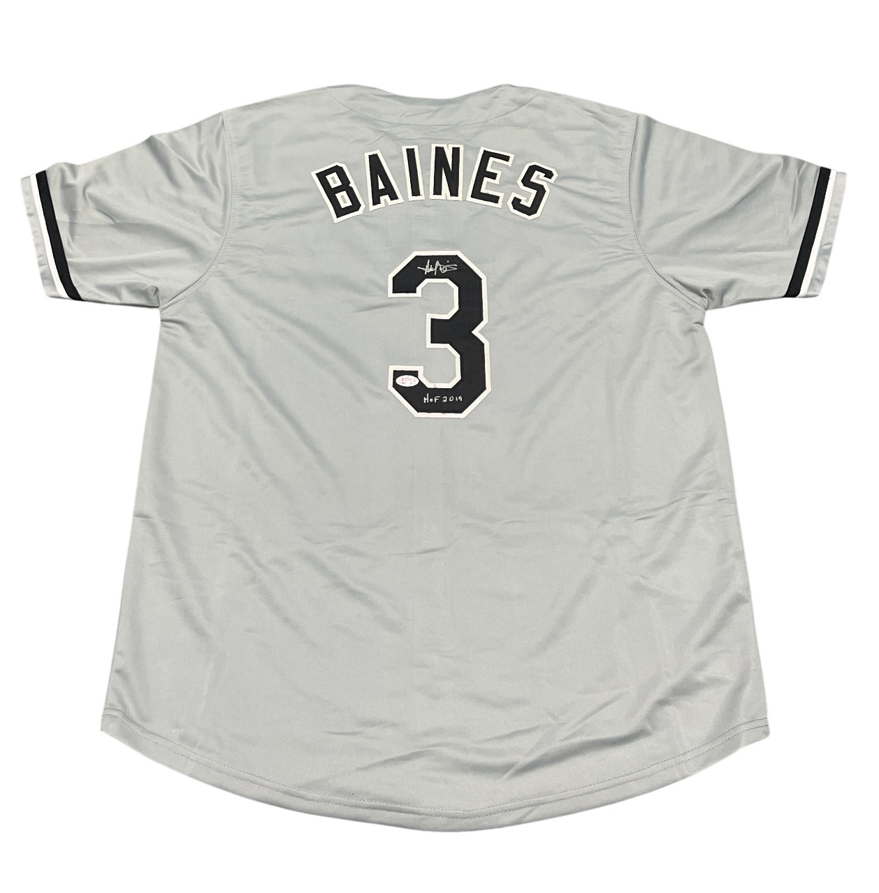 Harold Baines Signed Chicago White Sox Custom Grey Jersey w/ HOF 19 PSA COA