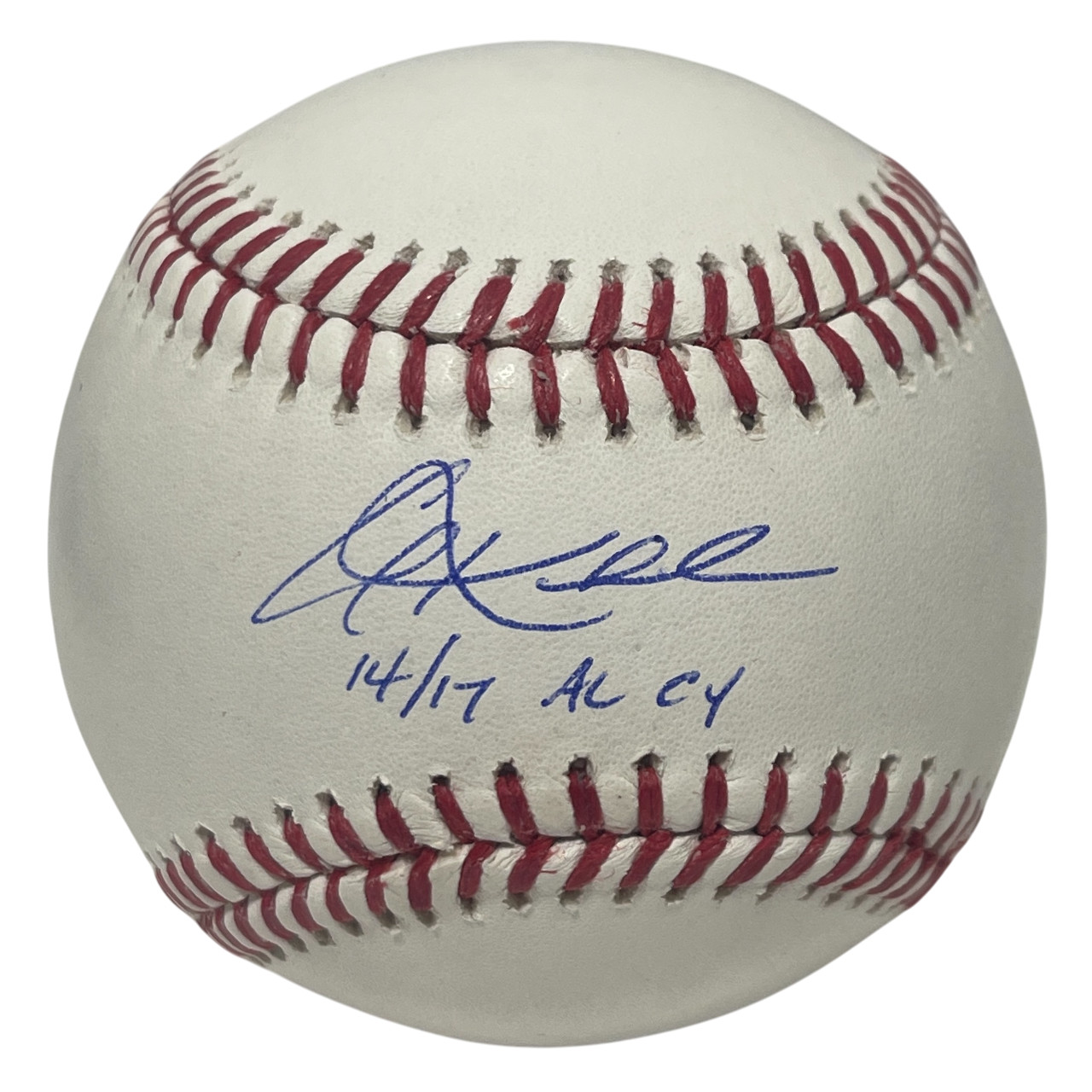 Corey Kluber Signed Autographed ROMLB Baseball w/ 14 17 AL CY JSA COA