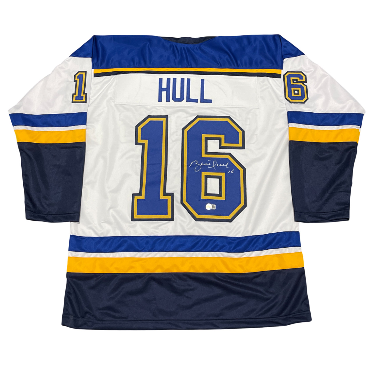 Brett Hull Signed St Louis Blues Custom Jersey Beckett Witness BAS COA