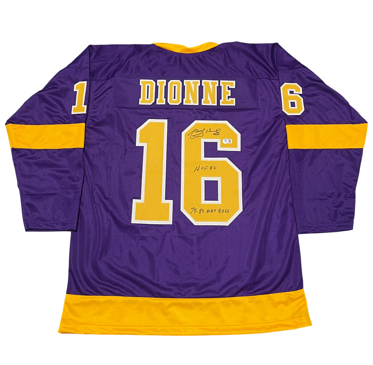 Marcel Dionne Signed LA Kings Custom Jersey w/ 2 Insc Beckett W BAS COA