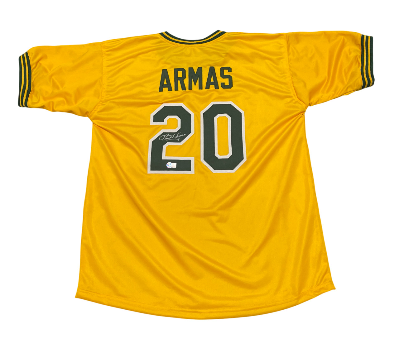 Tony Armas Signed Autographed Oakland Athletics Custom Jersey Beckett BAS COA