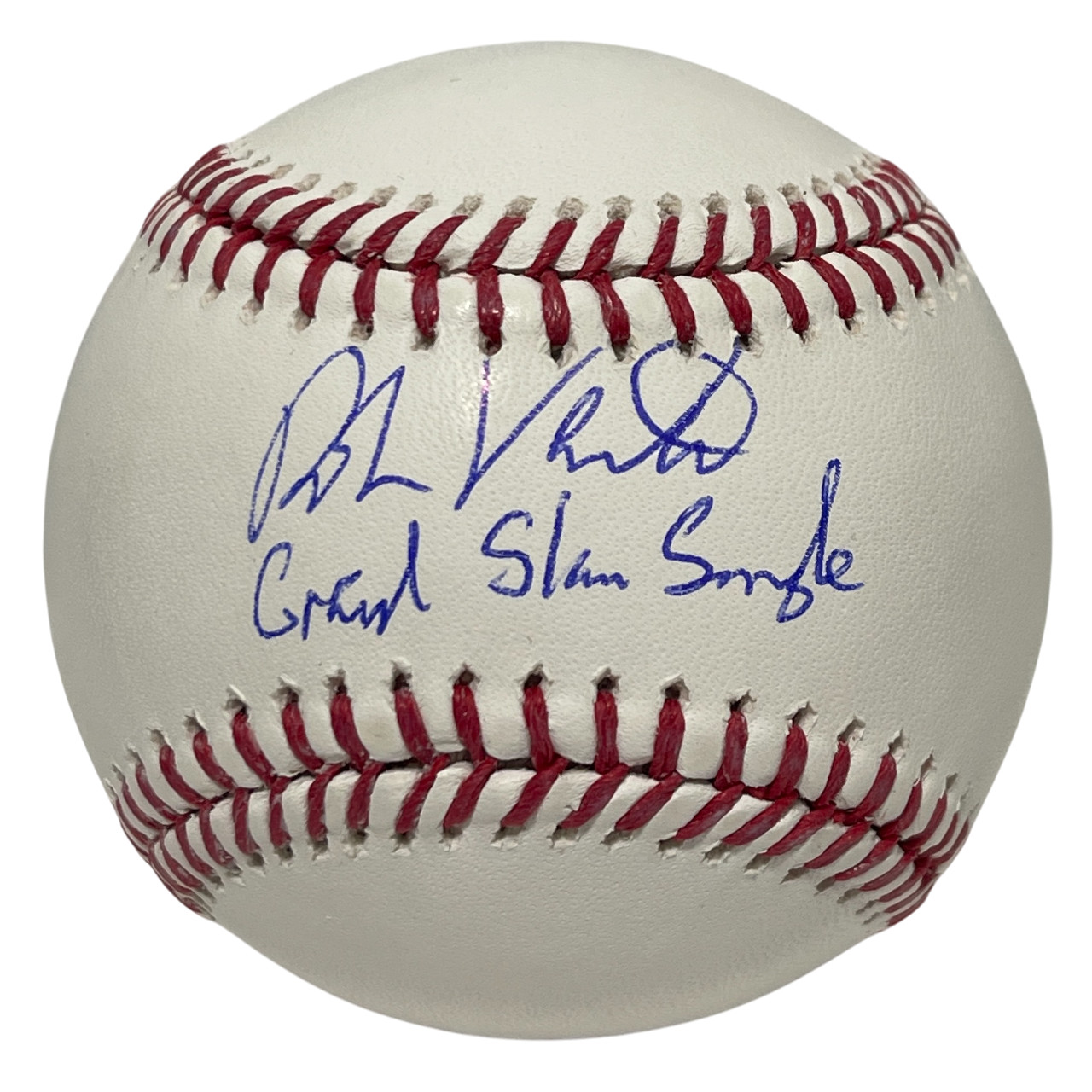 Robin Ventura Signed ROMLB Baseball w/ Grand Slam Single Beckett Witness BAS COA