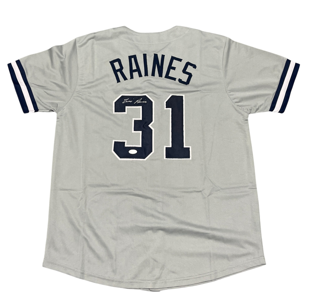 Tim Raines Signed Auto Autographed New York Yankees Jersey JSA COA HOF