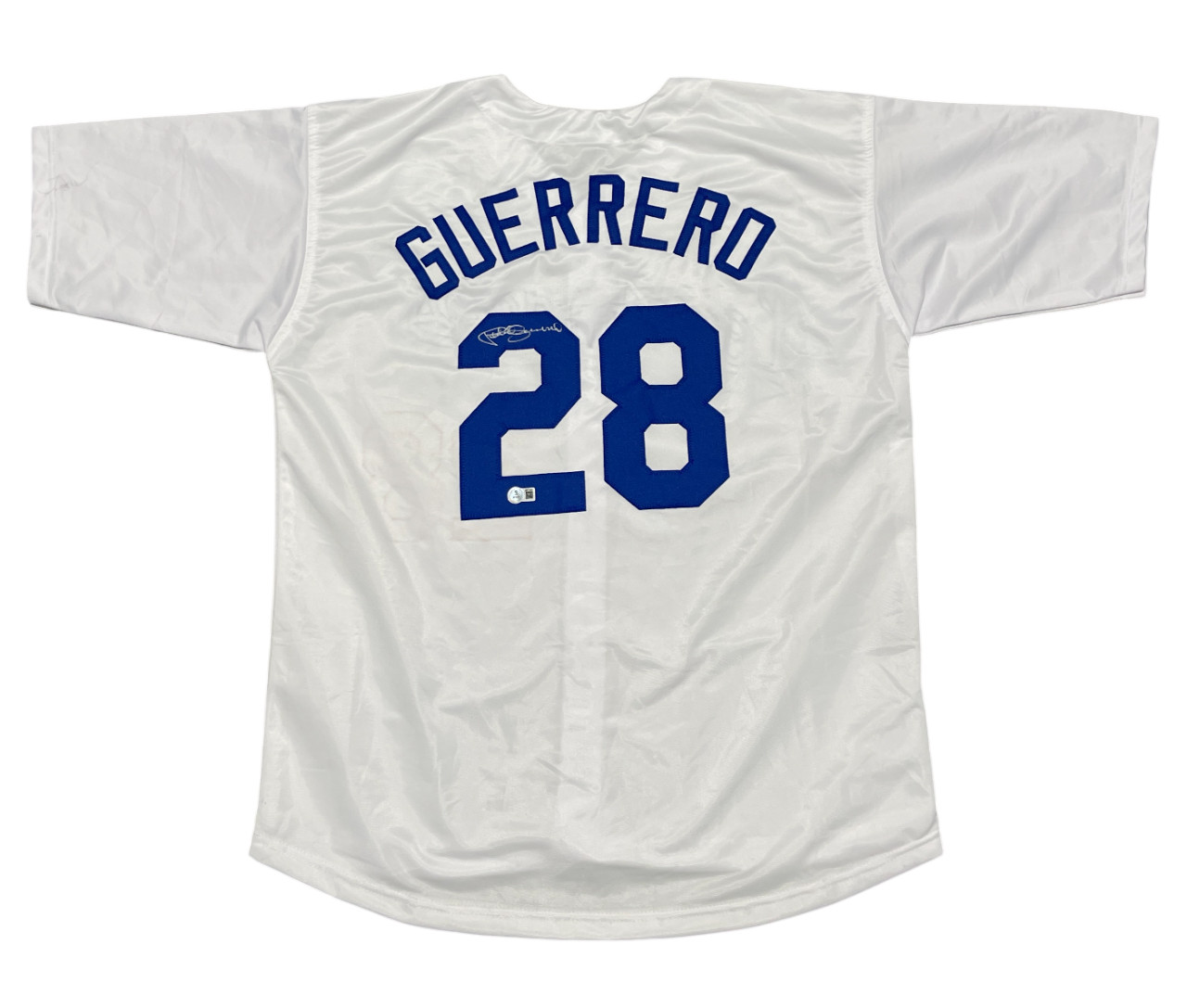 Pedro Guerrero Signed Los Angeles Dodgers Custom Jersey Beckett Witness BAS COA