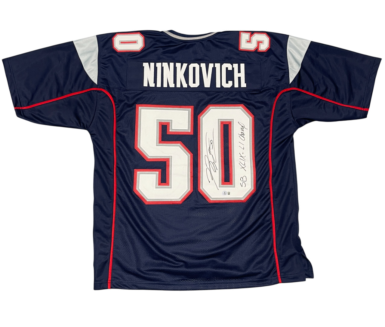 Rob Ninkovich Signed Patriots Custom Jersey w SB XLIX LI Champ Beckett W BAS COA