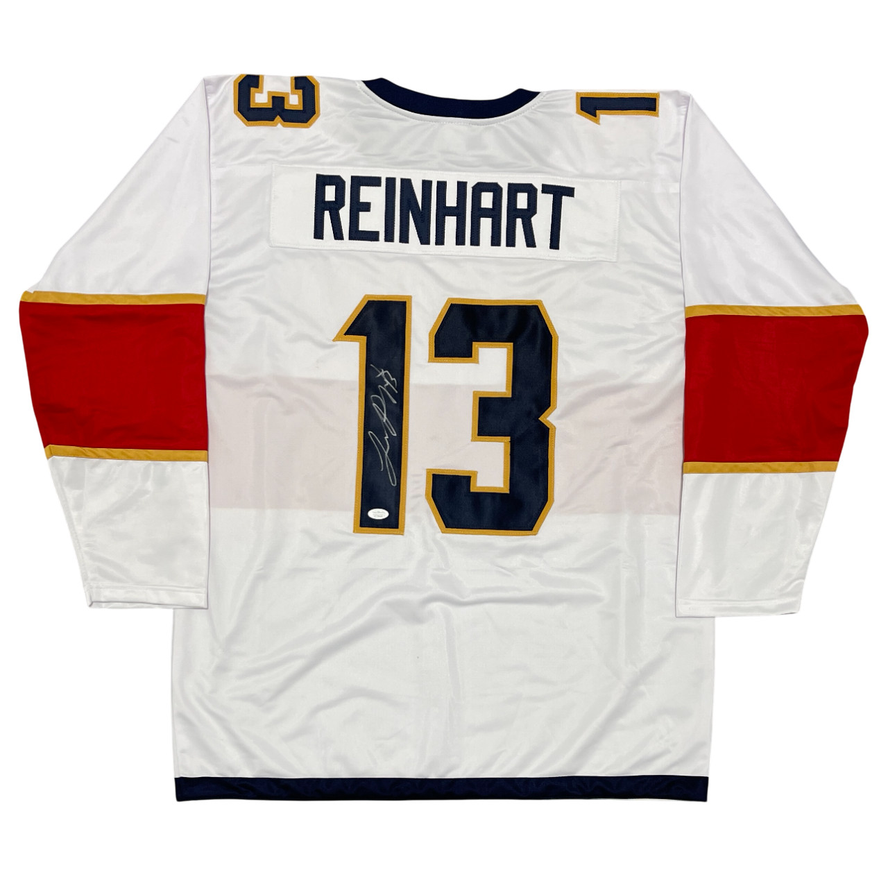 Sam Reinhart Signed Autographed Florida Panthers Custom White Jersey JSA COA